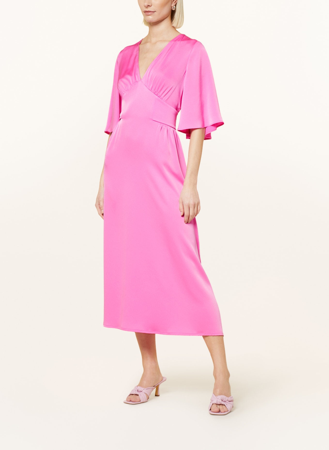 RIANI Satin dress with cut-out, Color: PINK (Image 2)