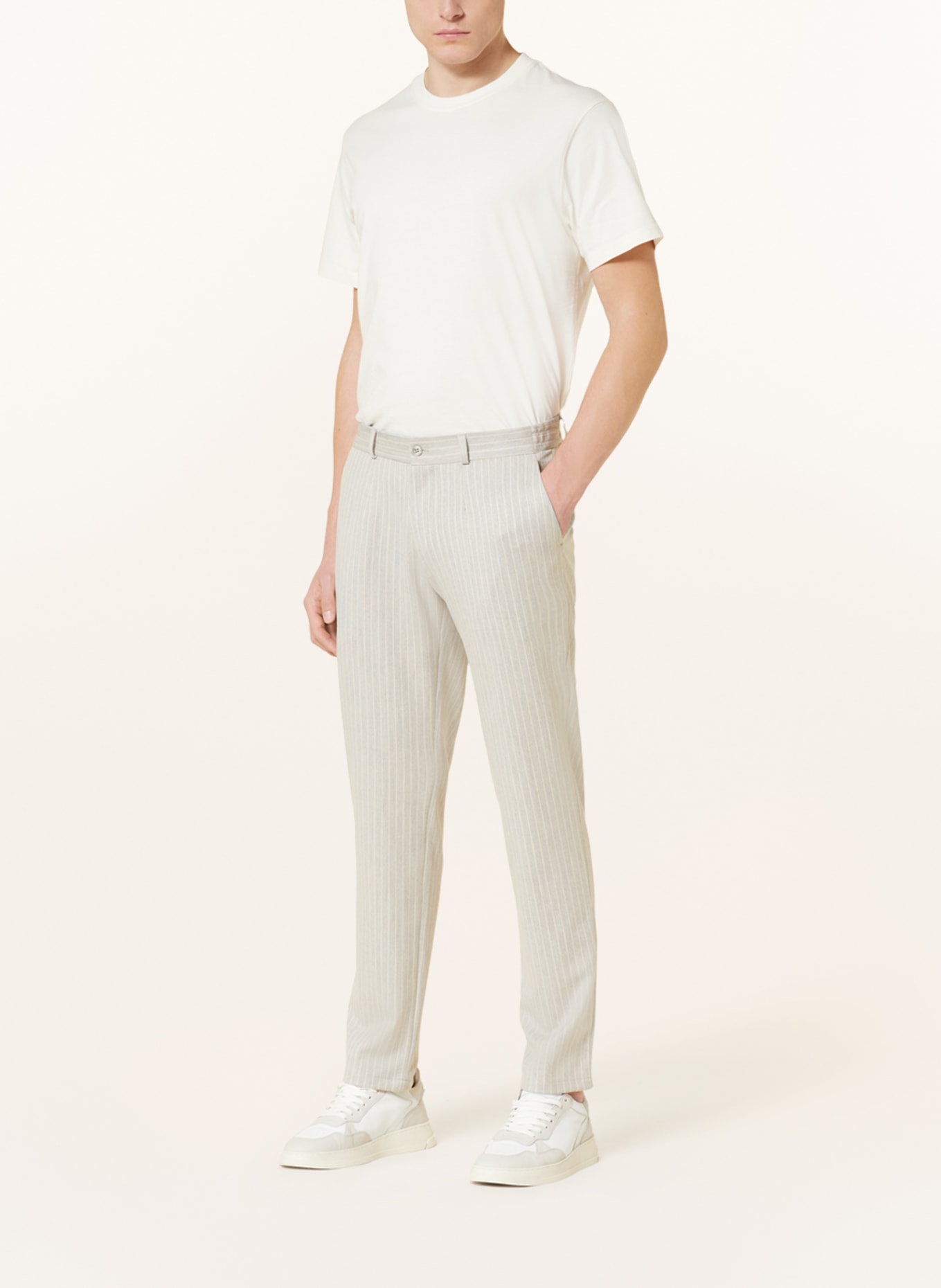 PAUL Spodnie garniturowe extra slim fit, Kolor: JASNOCZARY (Obrazek 3)