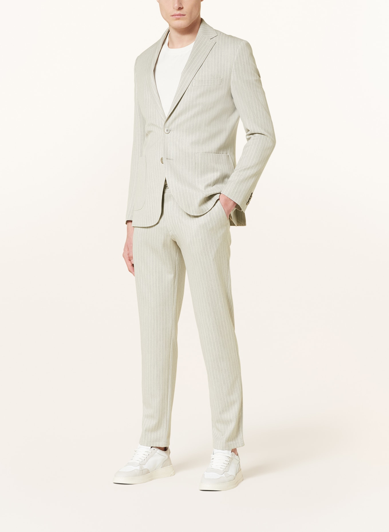 PAUL Suit jacket Slim Fit, Color: LIGHT GRAY/ ECRU (Image 2)