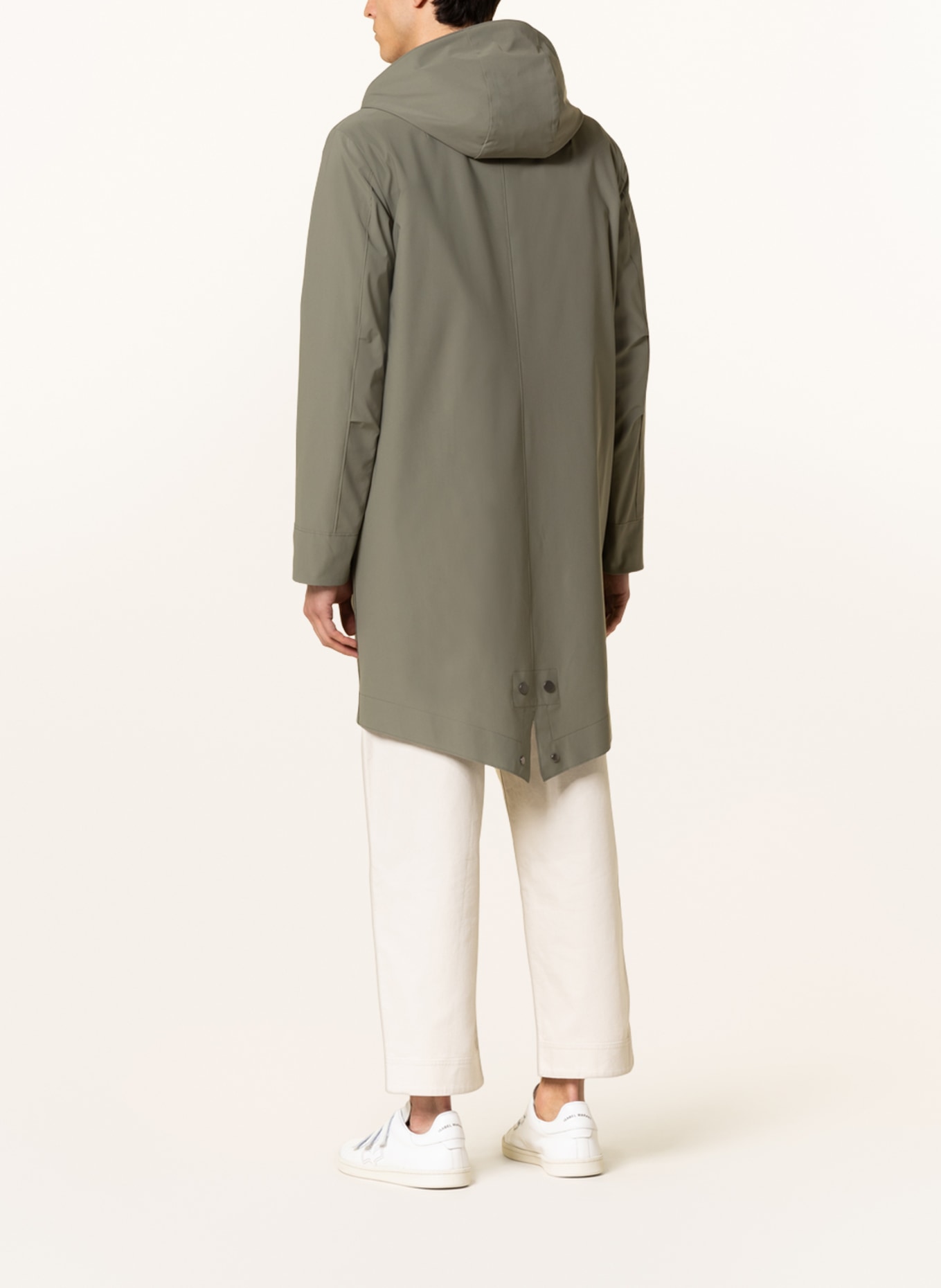 HARRIS WHARF LONDON Parka in olive