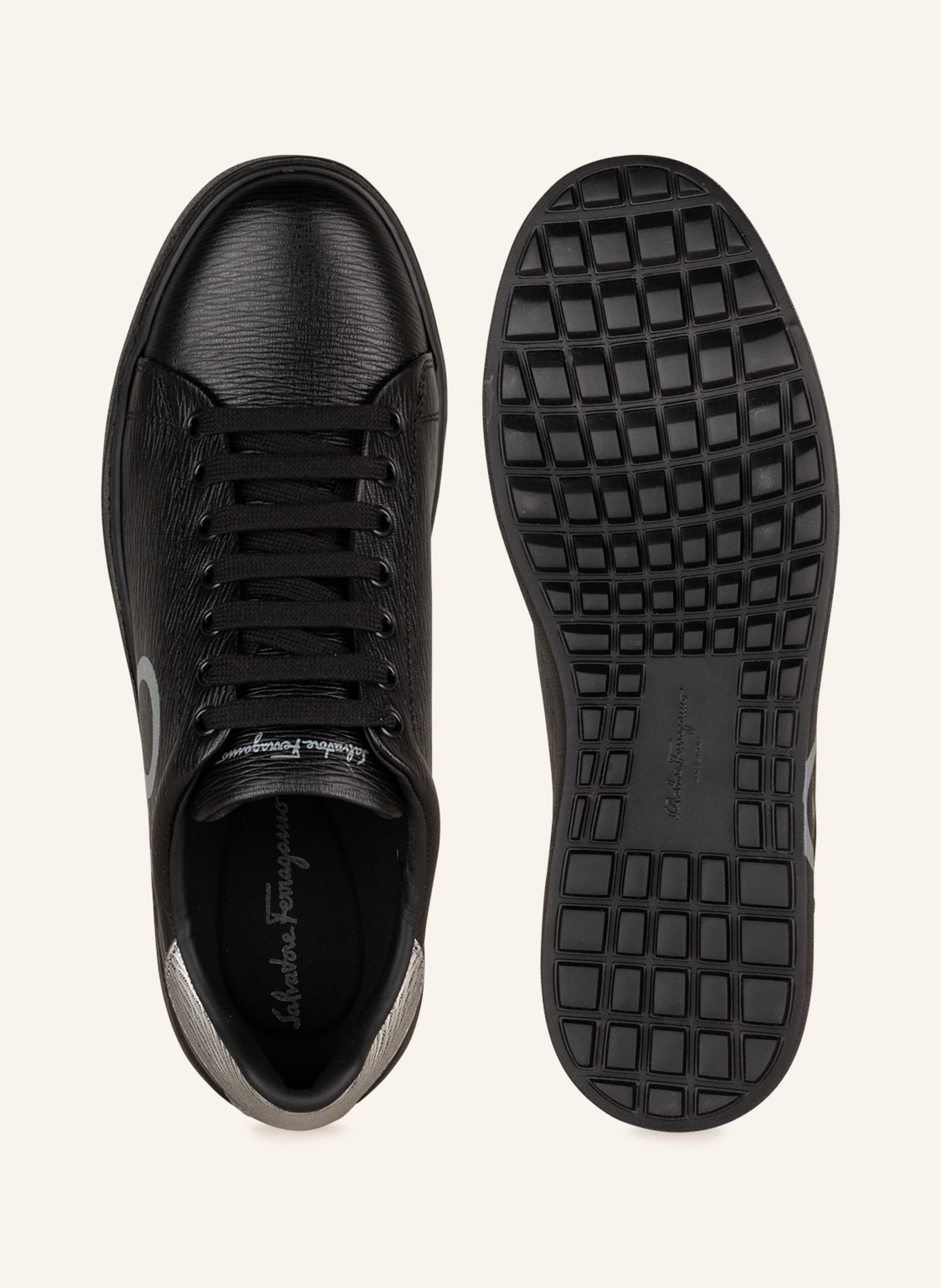 FERRAGAMO Sneakers NUMBER, Color: BLACK/ SILVER (Image 5)