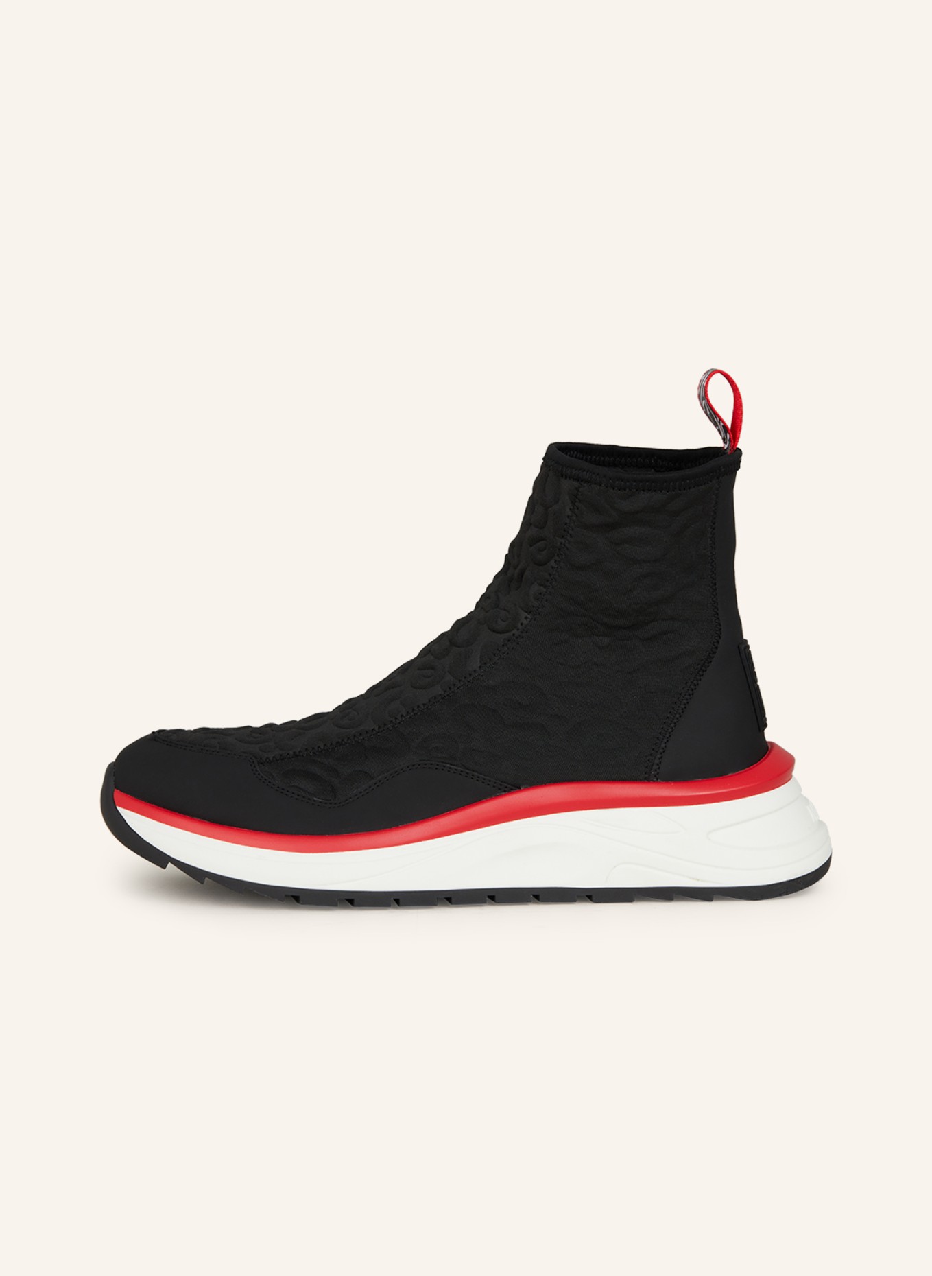 MARC CAIN High-top sneakers, Color: BLACK/ RED (Image 4)