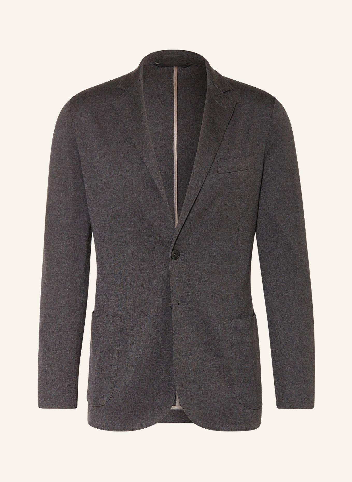 manzoni 24 Cashmere tailored jacket extra slim fit with silk, Color: DARK GRAY (Image 1)
