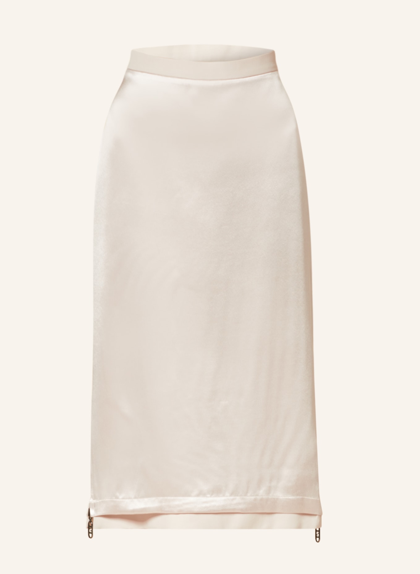 FENDI Satin skirt, Color: CREAM (Image 1)
