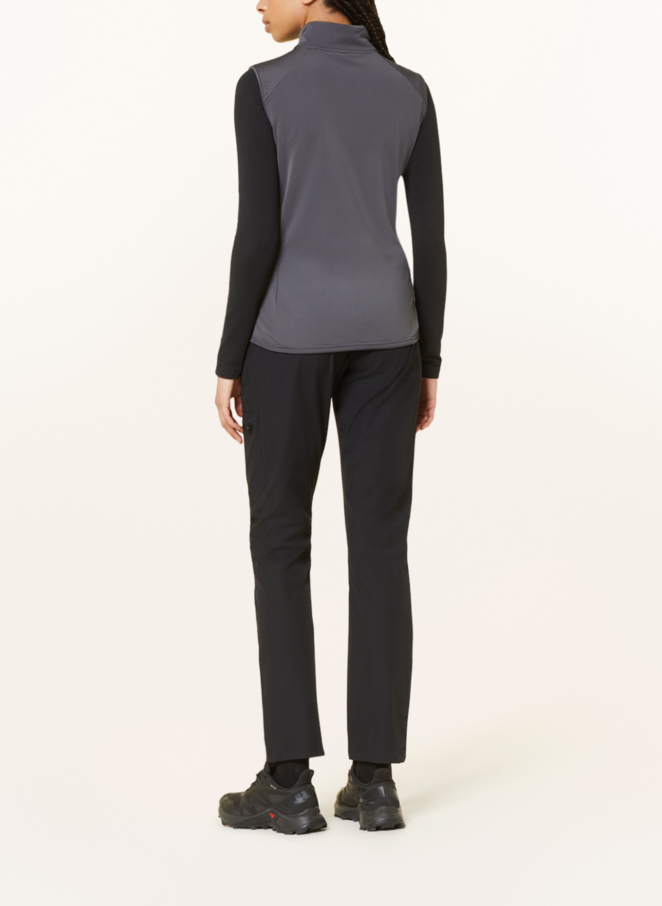 me°ru' Hybrid quilted jacket KASILOF, Color: BLACK/ DARK GRAY (Image 3)