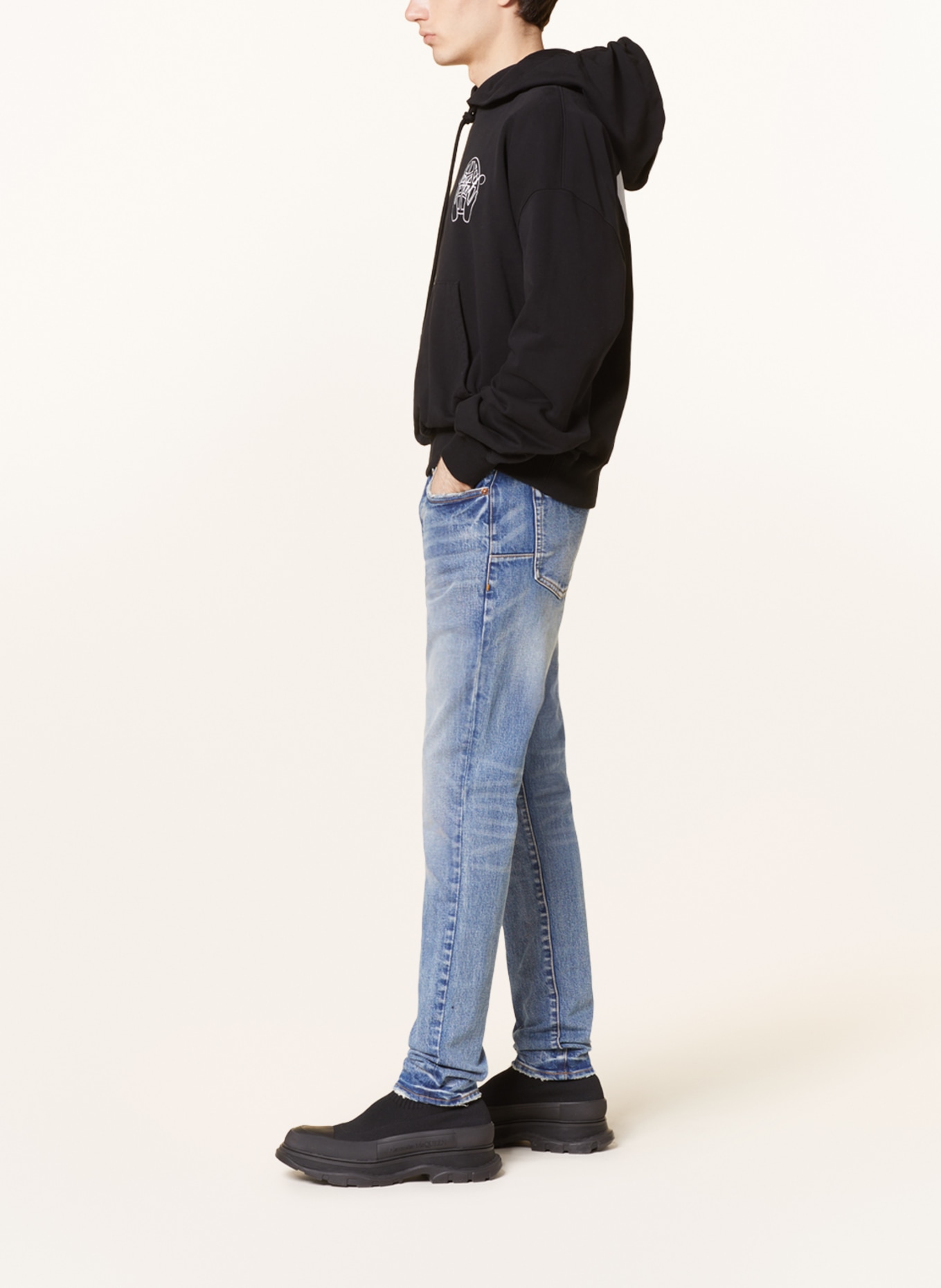 PURPLE BRAND Jeans Slim Fit, Farbe: MDWV MID INDIGO WORN (Bild 4)
