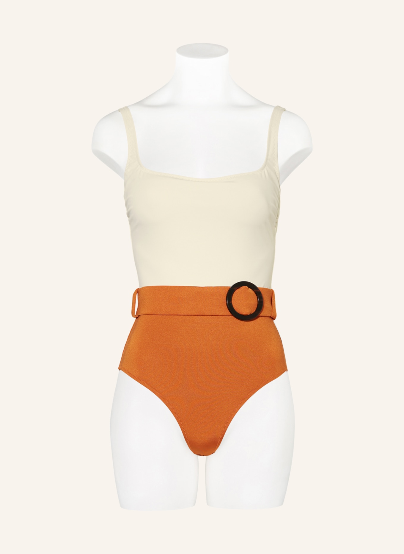 EVARAE Swimsuit CASSANDRA, Color: CREAM/ COGNAC (Image 2)