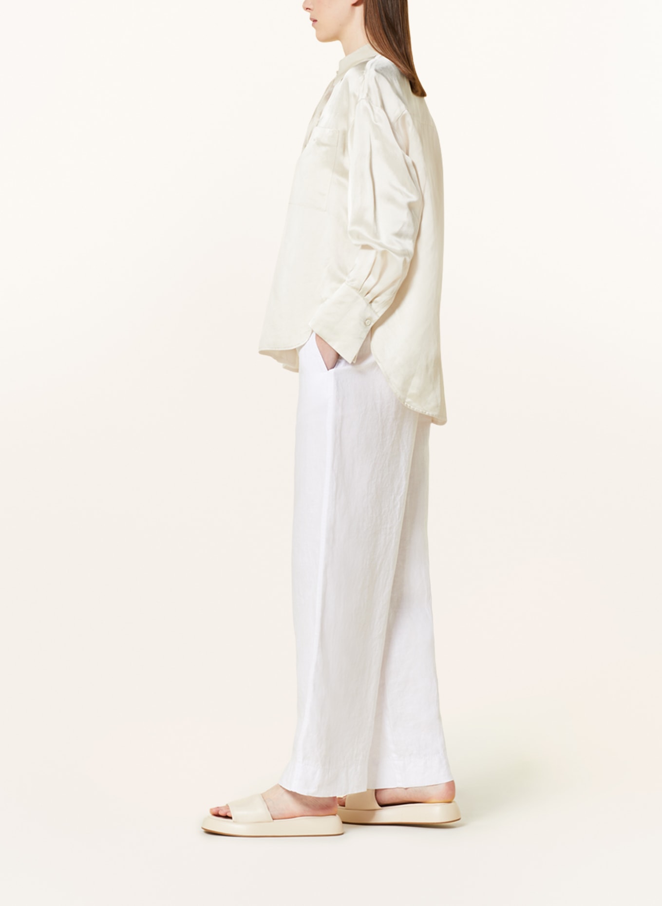 Marc O'Polo Linen trousers, Color: WHITE (Image 4)