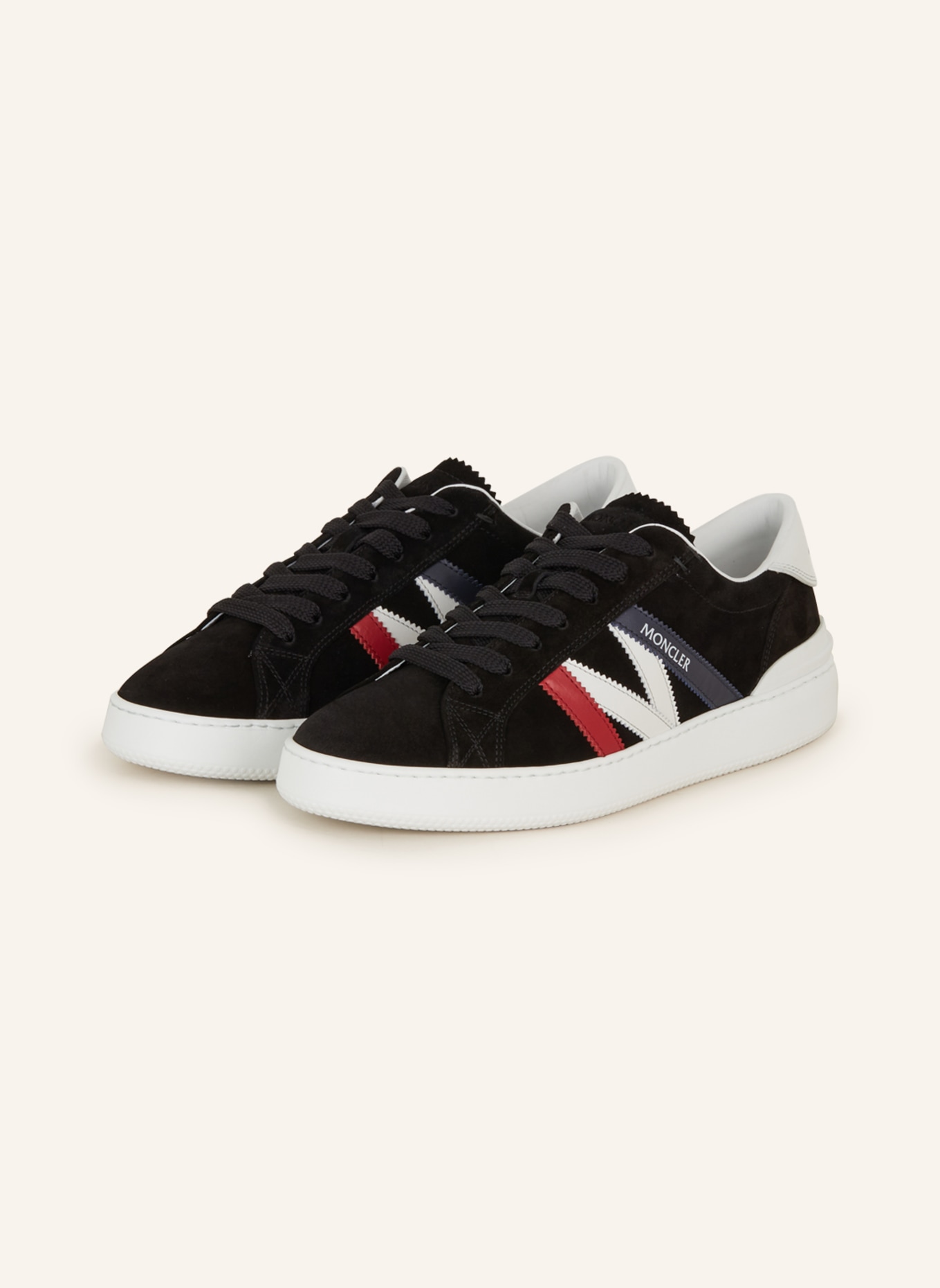 MONCLER Sneakers MONACO, Color: BLACK/ WHITE (Image 1)