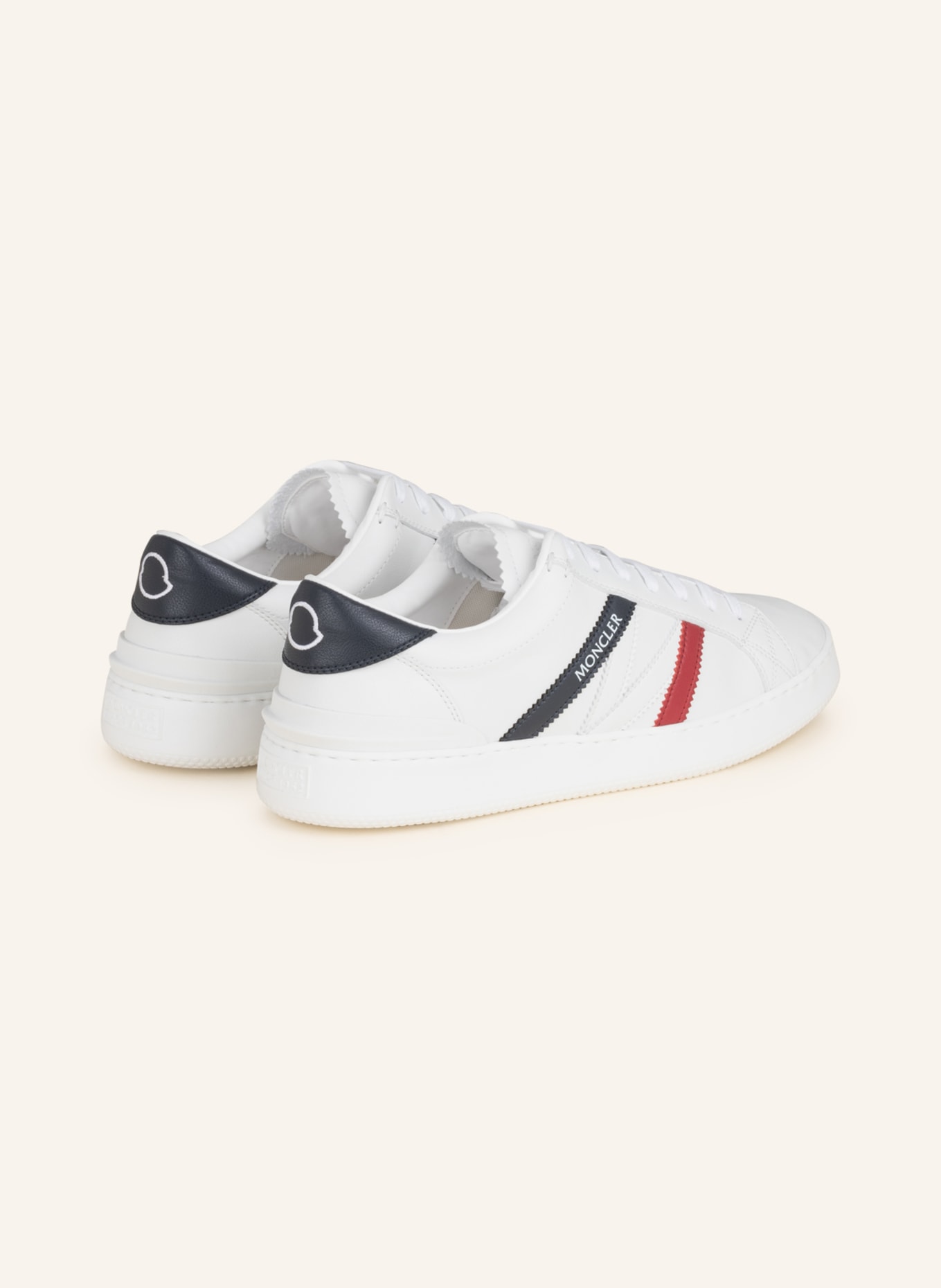 MONCLER Sneakers MONACO, Color: WHITE/ DARK BLUE/ DARK RED (Image 2)