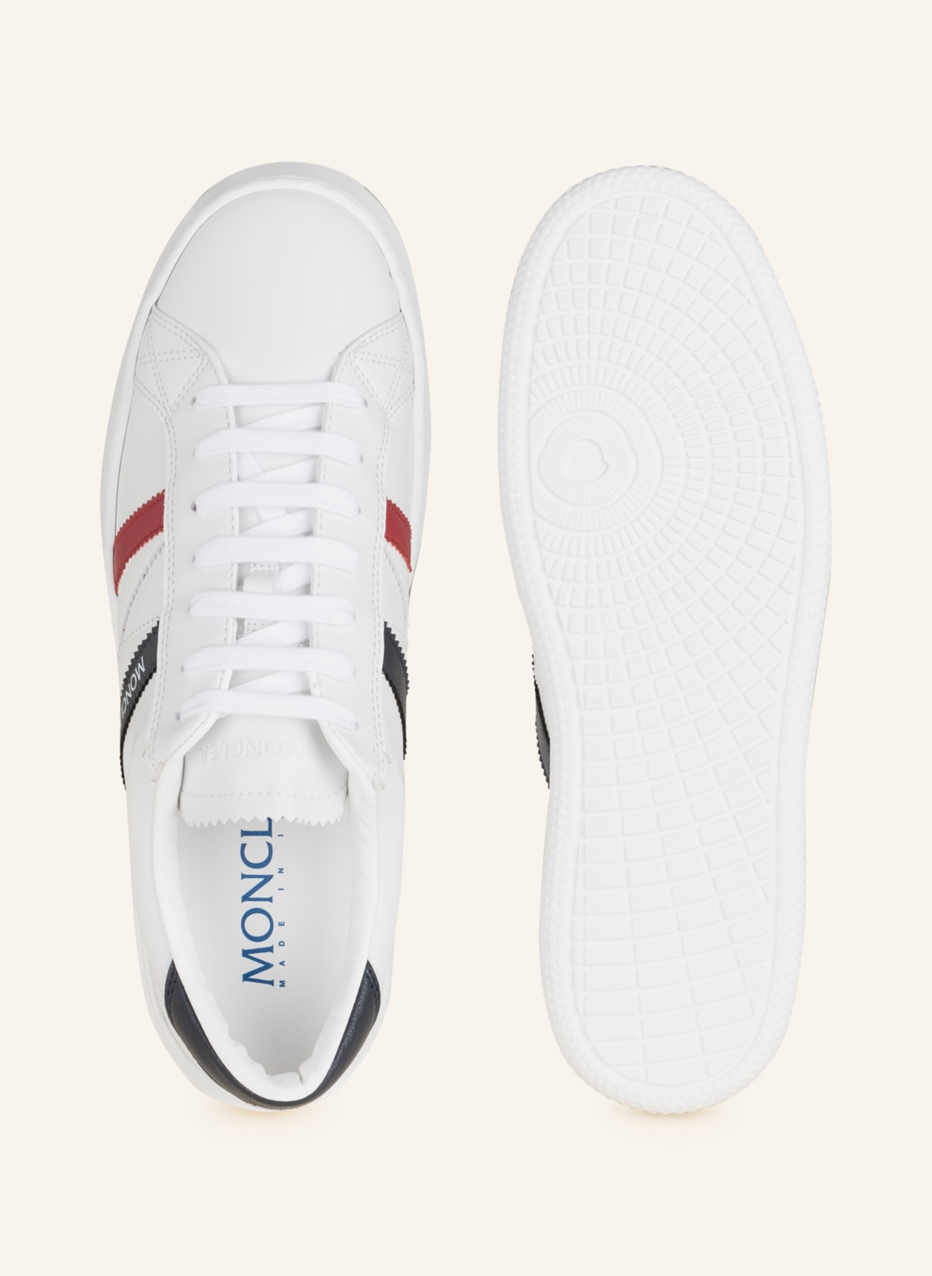 MONCLER Sneakers MONACO, Color: WHITE/ DARK BLUE/ DARK RED (Image 5)