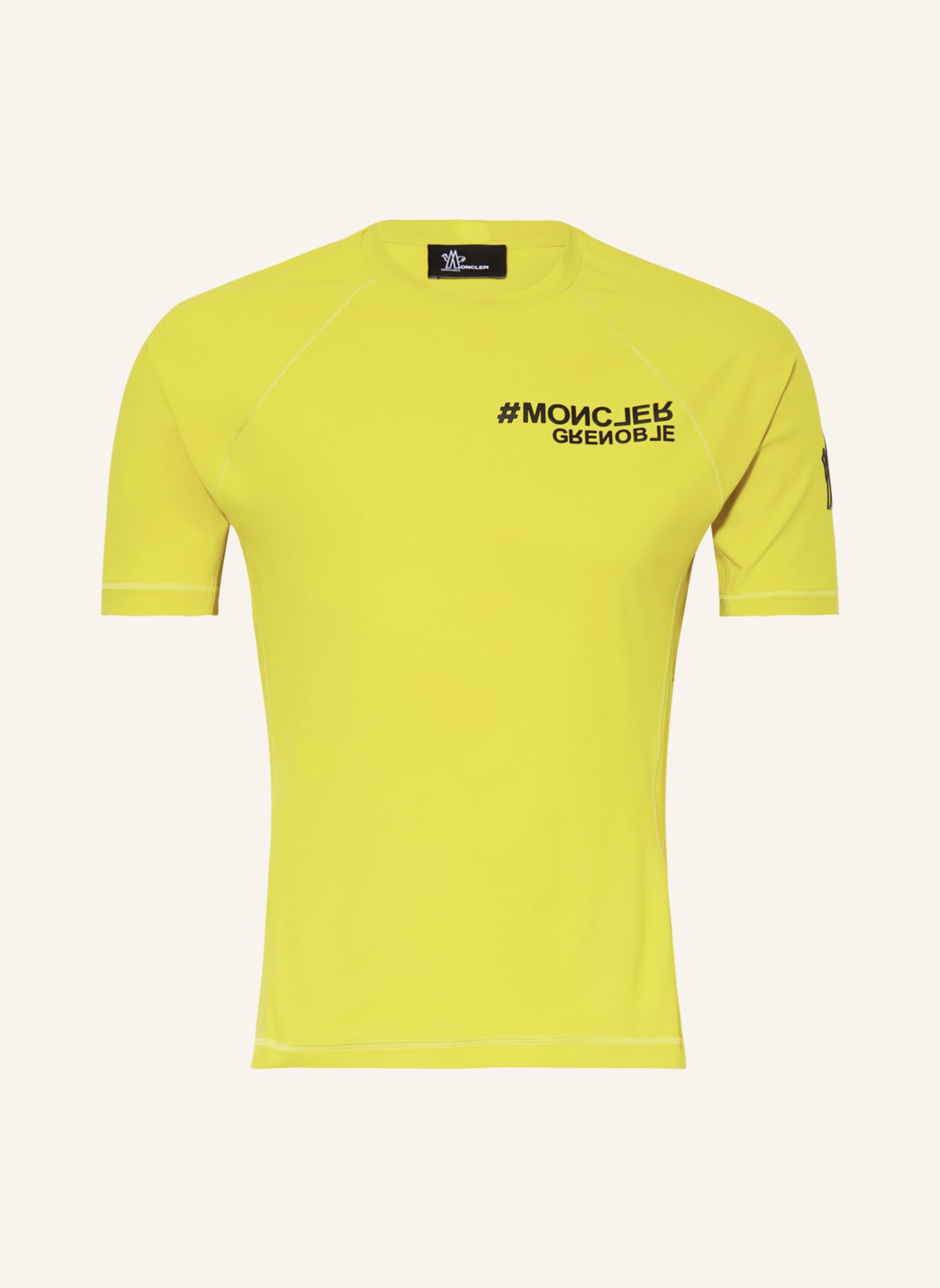 MONCLER GRENOBLE T-shirt ACTIVEWEAR, Kolor: ŻÓŁTY (Obrazek 1)