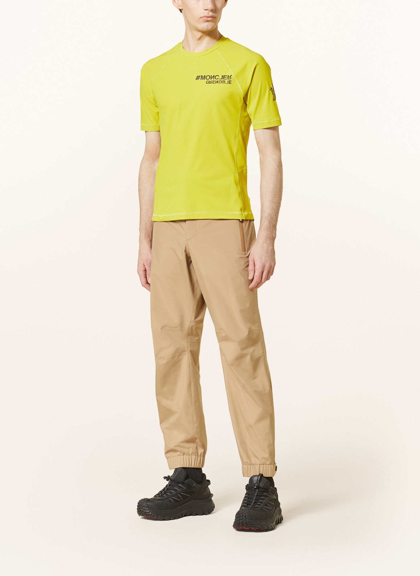 MONCLER GRENOBLE T-shirt ACTIVEWEAR, Kolor: ŻÓŁTY (Obrazek 2)