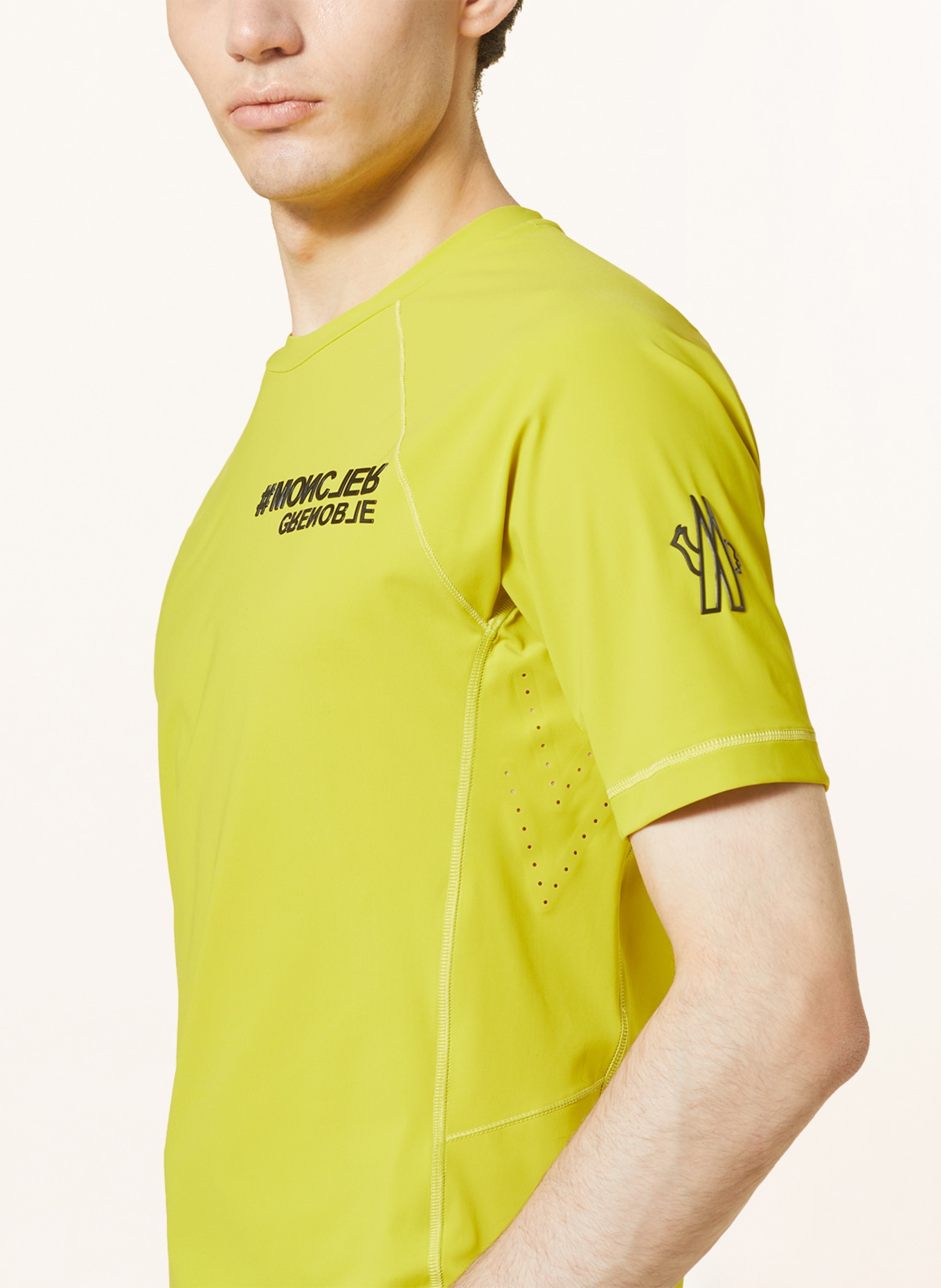 MONCLER GRENOBLE T-Shirt ACTIVEWEAR, Farbe: GELB (Bild 4)