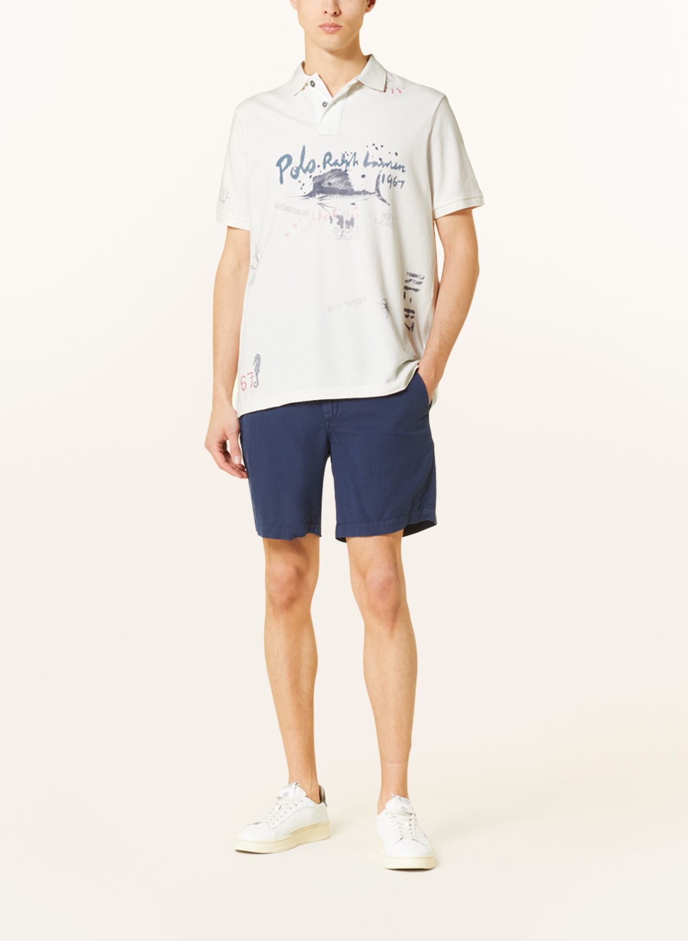 POLO RALPH LAUREN Piqué-Poloshirt, Farbe: WEISS (Bild 2)