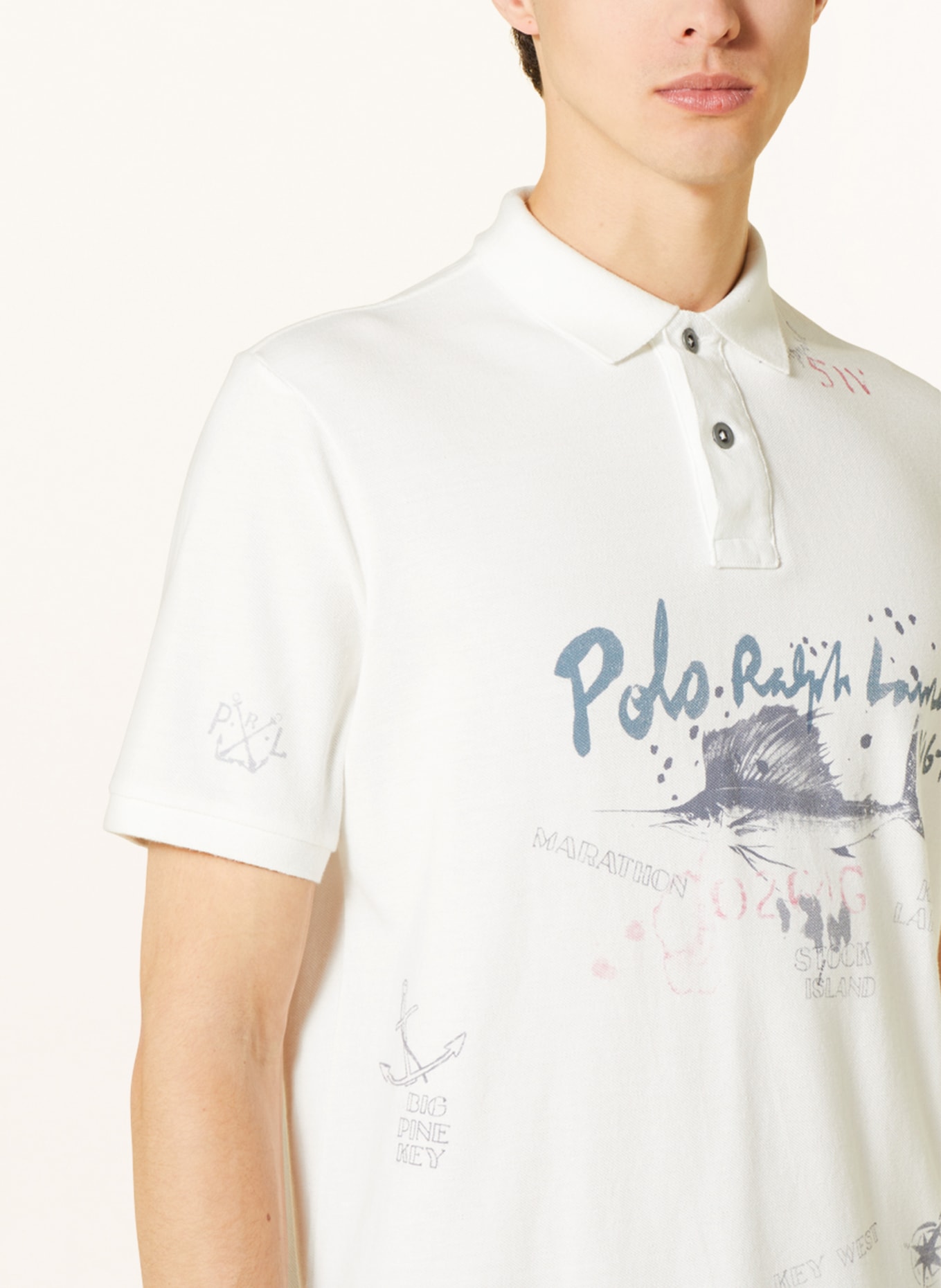 POLO RALPH LAUREN Piqué polo shirt, Color: WHITE (Image 4)