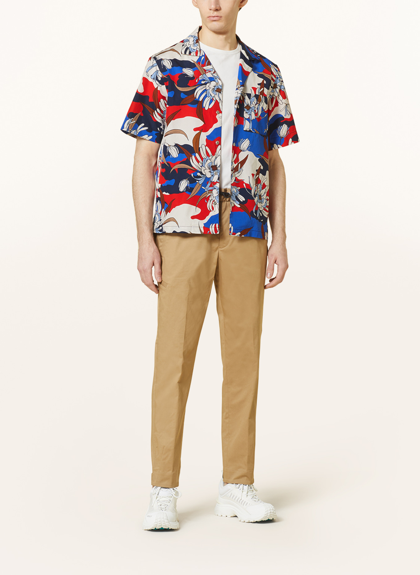 MONCLER Resort shirt regular fit, Color: RED/ BLUE/ WHITE (Image 2)