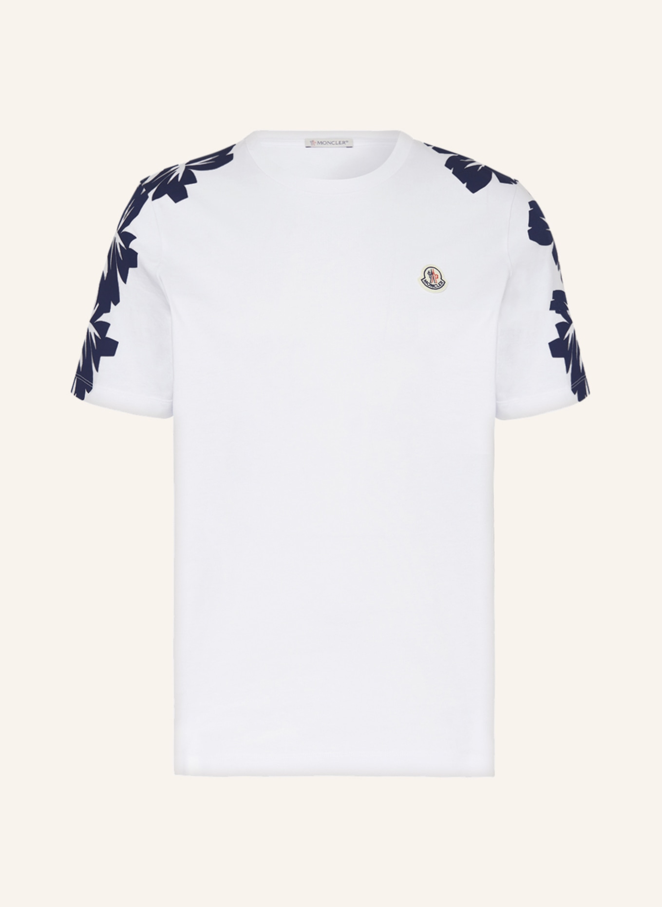 MONCLER T-shirt, Color: WHITE/ BLUE (Image 1)
