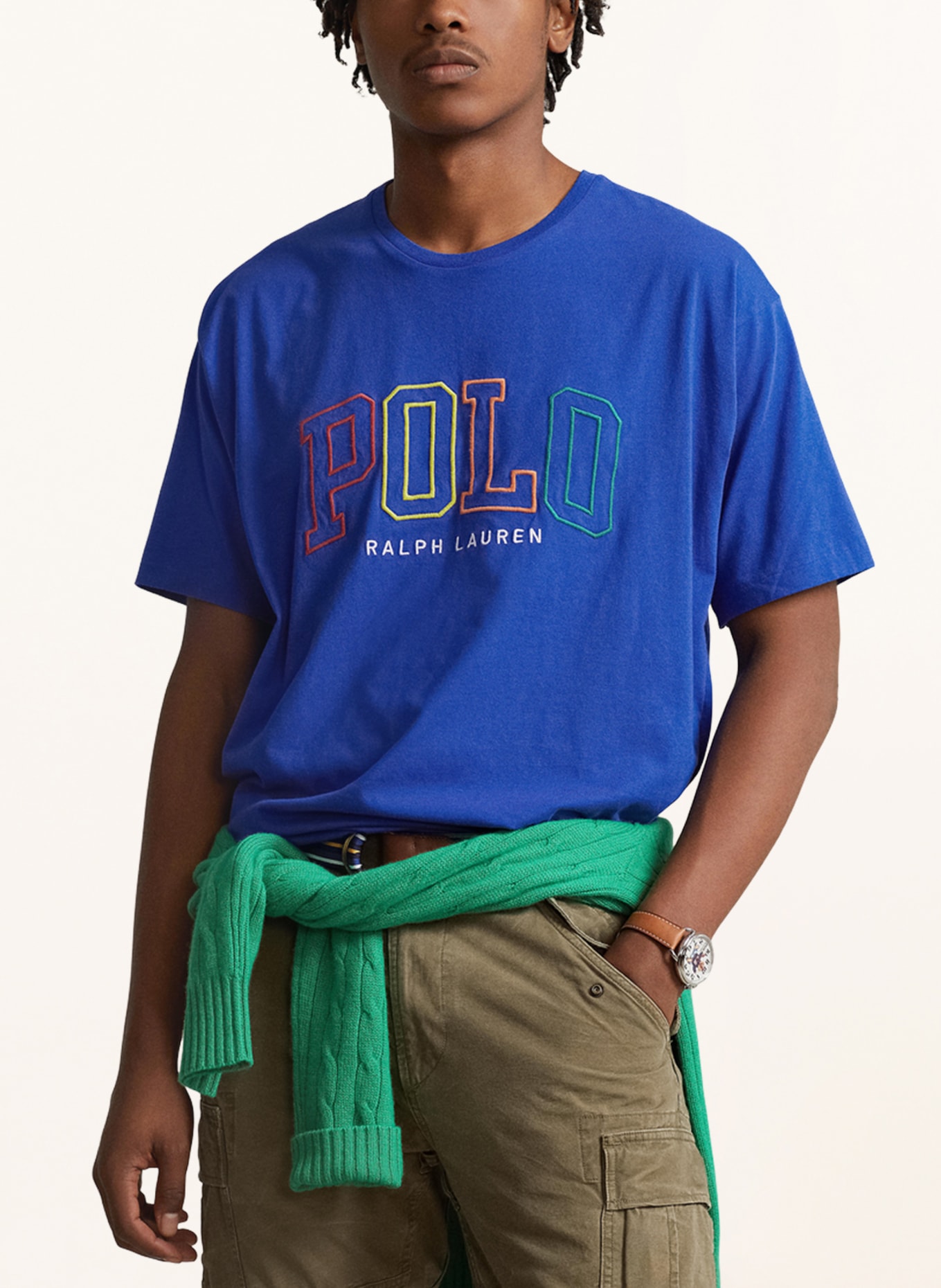 POLO RALPH LAUREN T-shirt, Kolor: NIEBIESKI (Obrazek 4)
