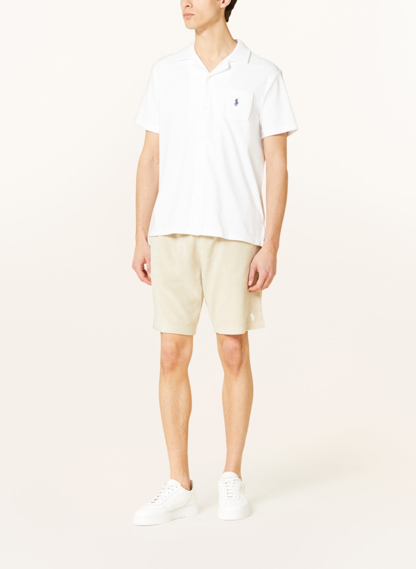 POLO RALPH LAUREN Resorthemd TERRY Comfort Fit aus Frottee, Farbe: WEISS (Bild 2)