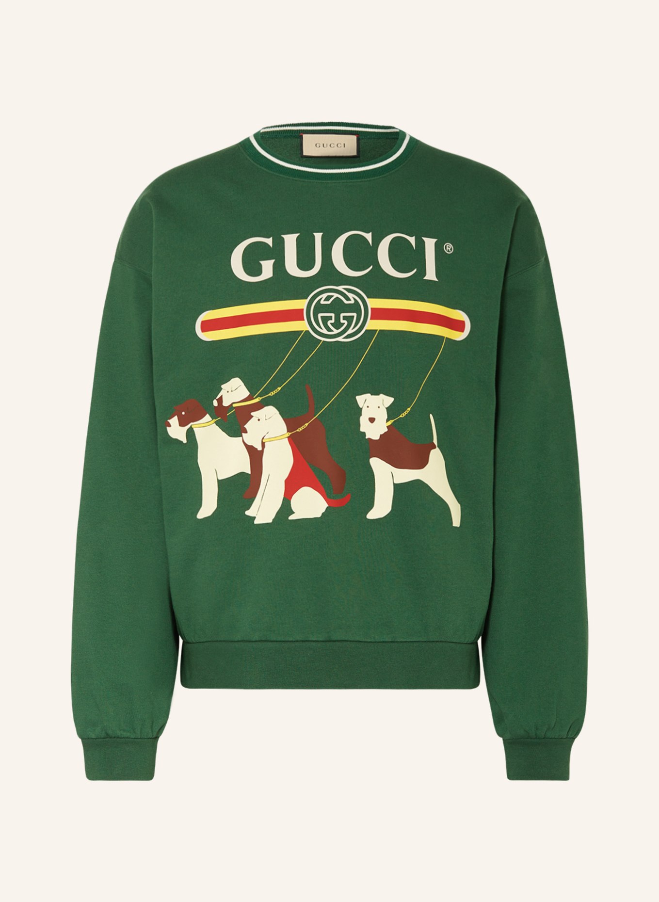 GUCCI Sweatshirt, Color: GREEN (Image 1)