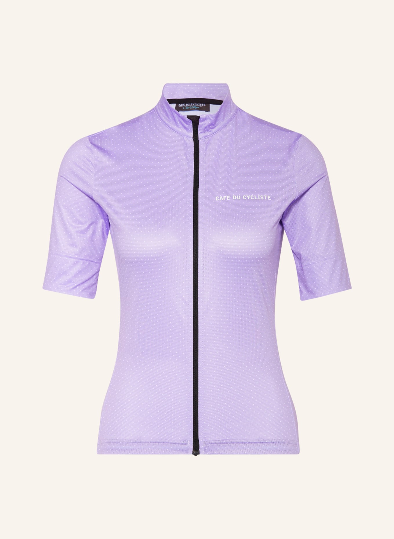 CAFÉ DU CYCLISTE Cycling jersey FLEURETTE, Color: LIGHT PURPLE (Image 1)