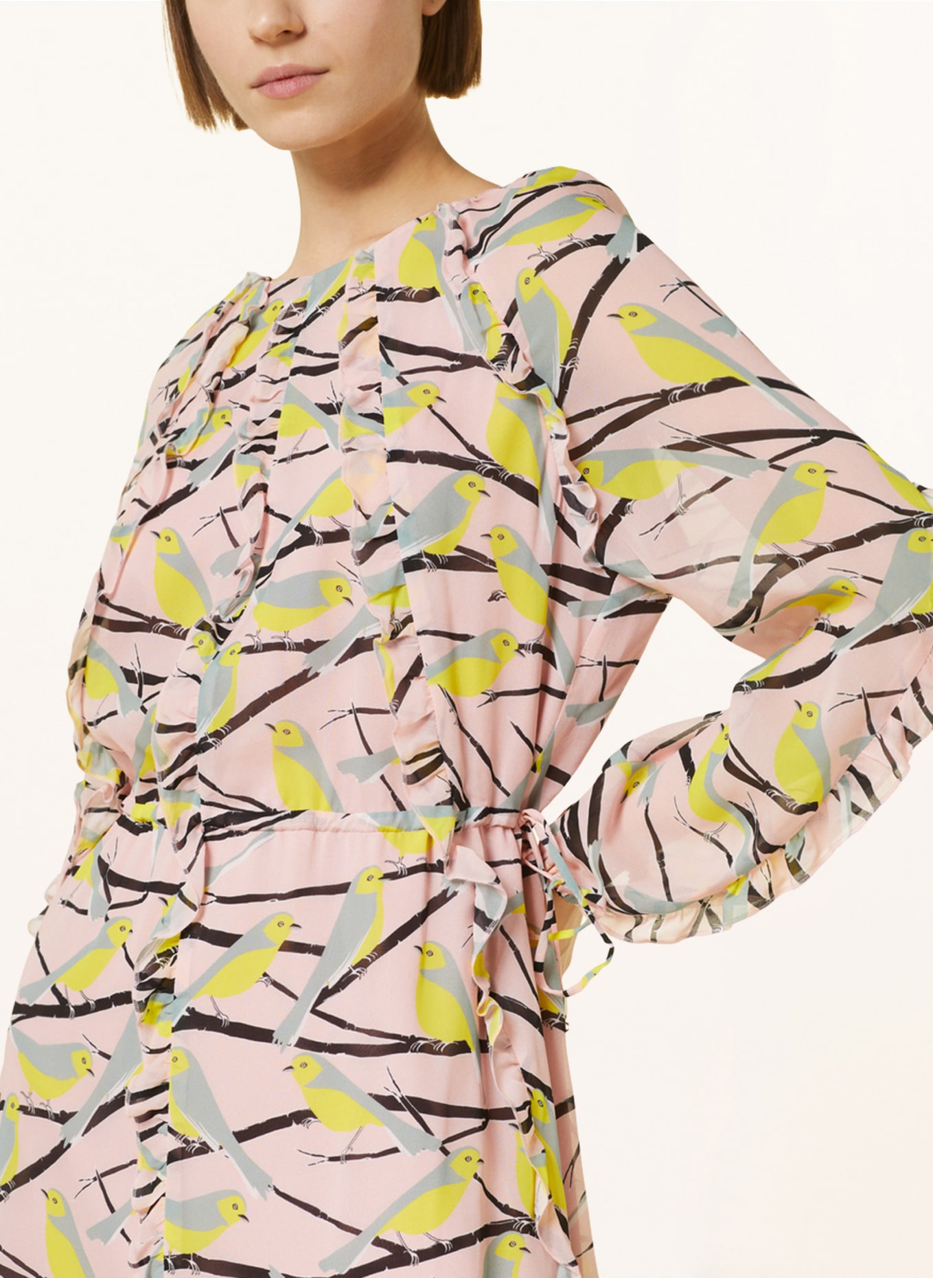 MARC CAIN Kleid mit Volants, Farbe: 210 soft powder pink (Bild 4)