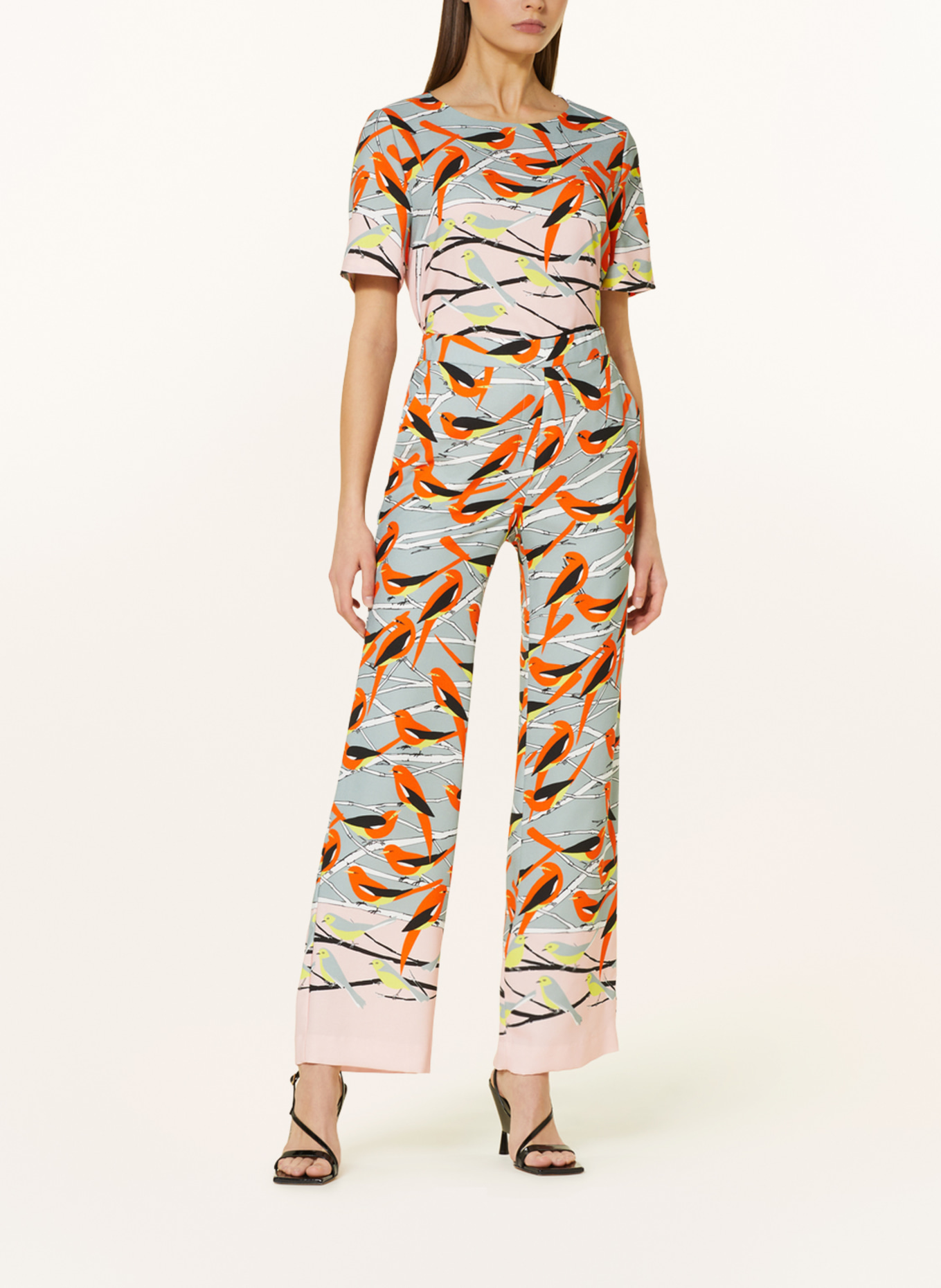 MARC CAIN Wide leg trousers WASHINGTON: 315 dark sky blue