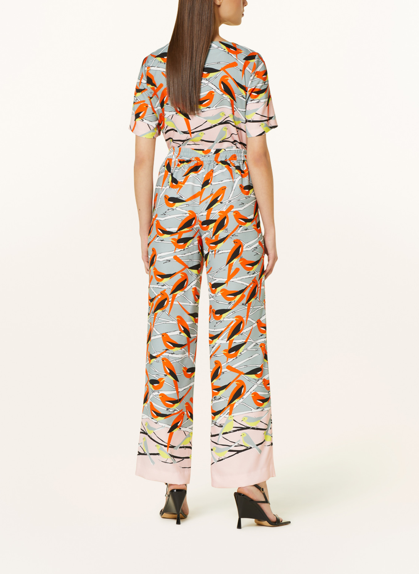MARC CAIN Wide leg trousers WASHINGTON: 315 dark sky blue