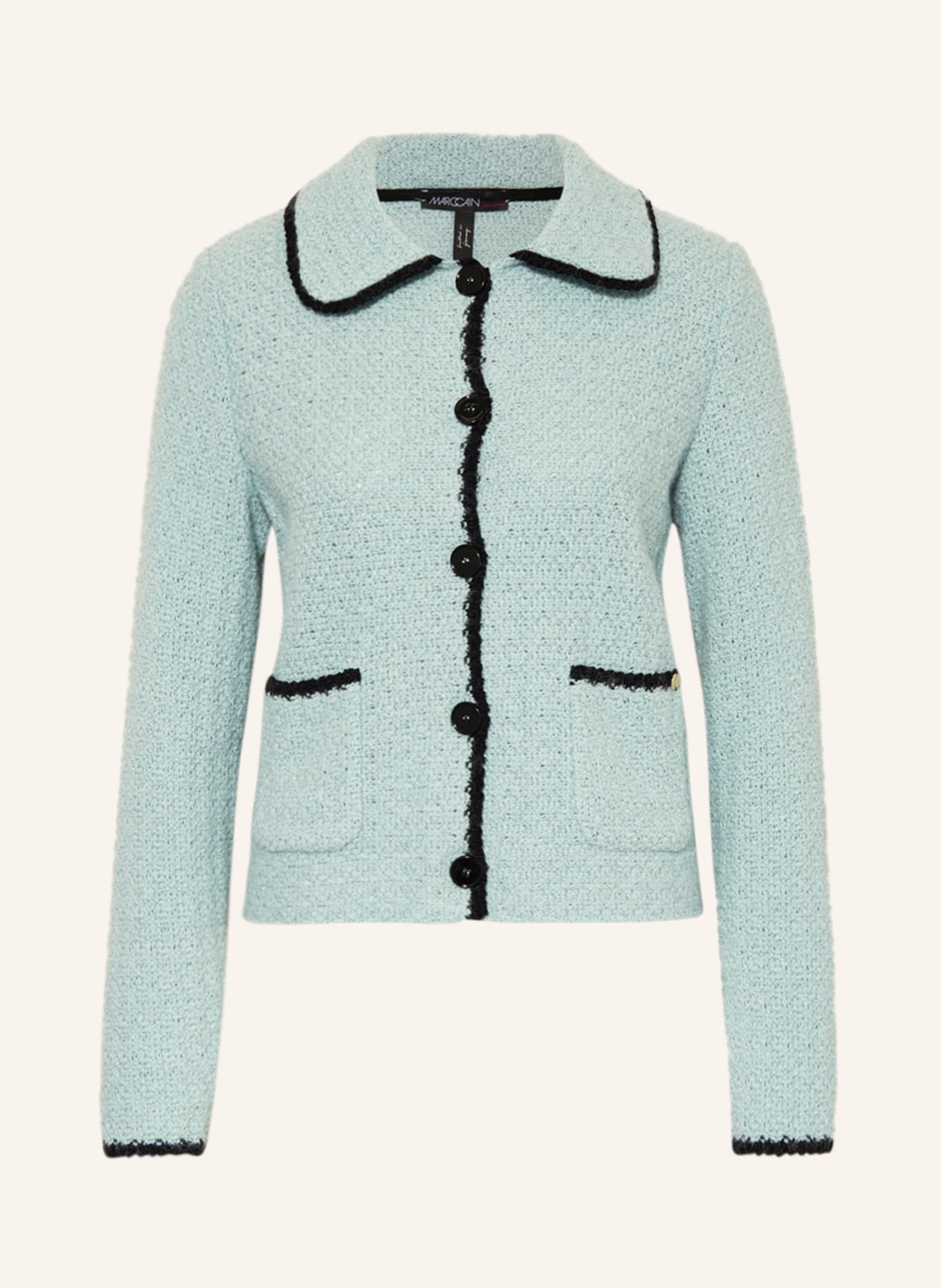 MARC CAIN Knit blazer, Color: 315 dark sky blue (Image 1)