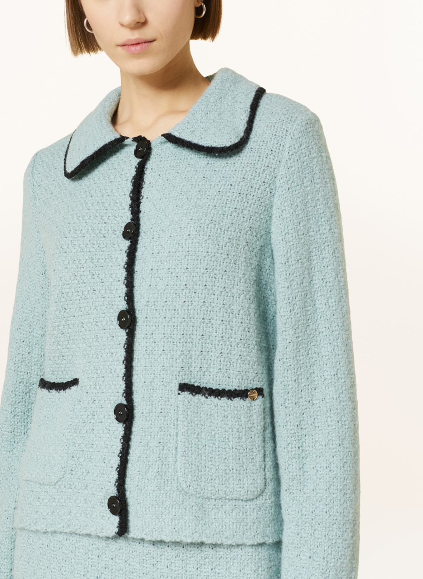 MARC CAIN Knit blazer, Color: 315 dark sky blue (Image 4)