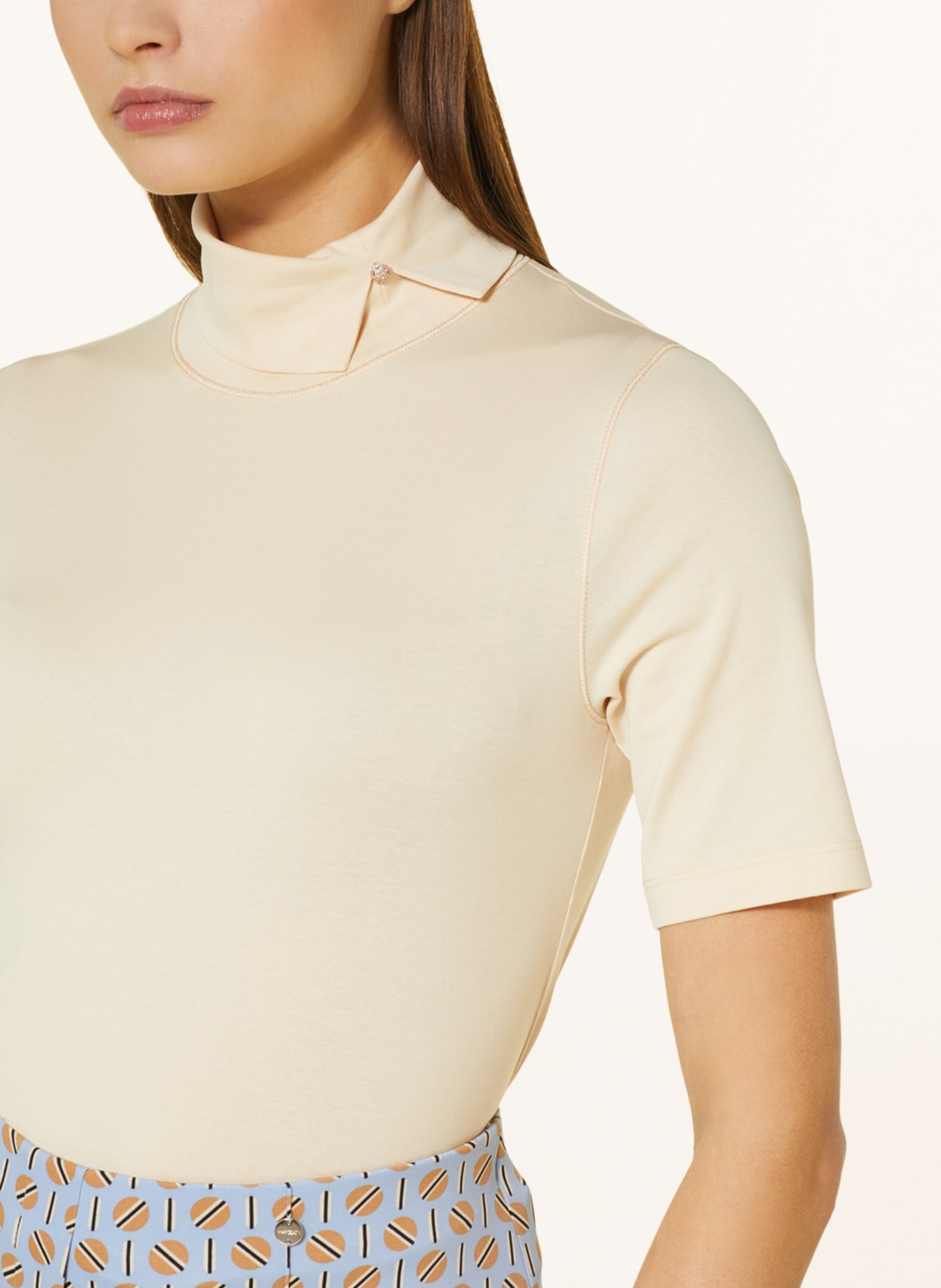 MARC CAIN Turtleneck shirt, Color: 132 dark cream (Image 4)