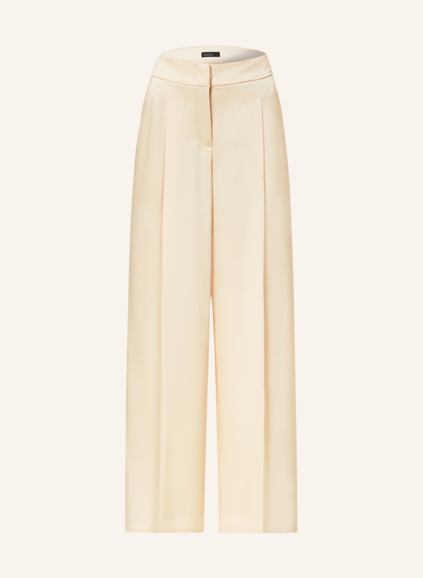MARC CAIN Satin trousers WICHITA, Color: 132 dark cream (Image 1)