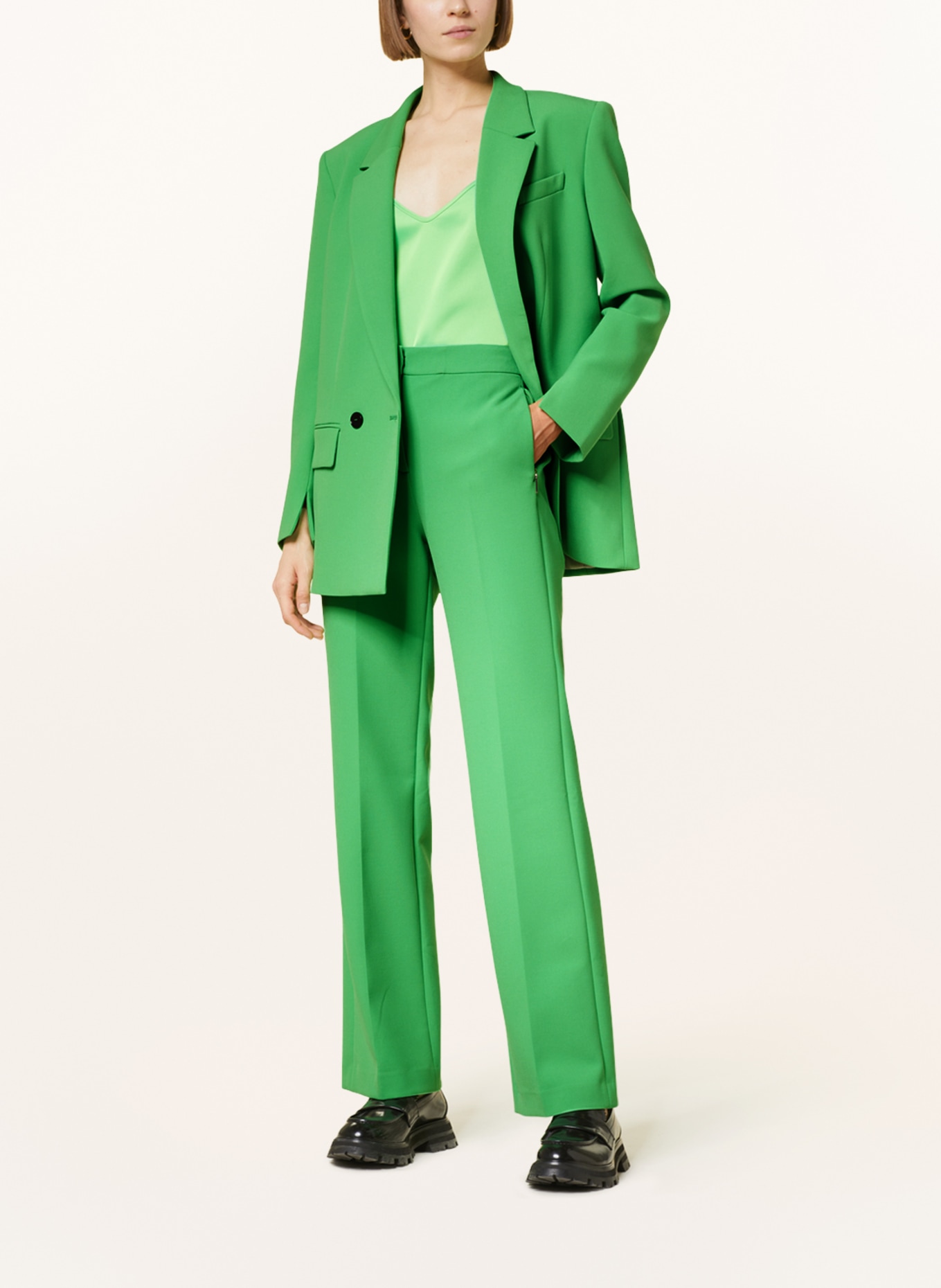 MARC CAIN Trousers WIONA, Color: LIGHT GREEN (Image 2)