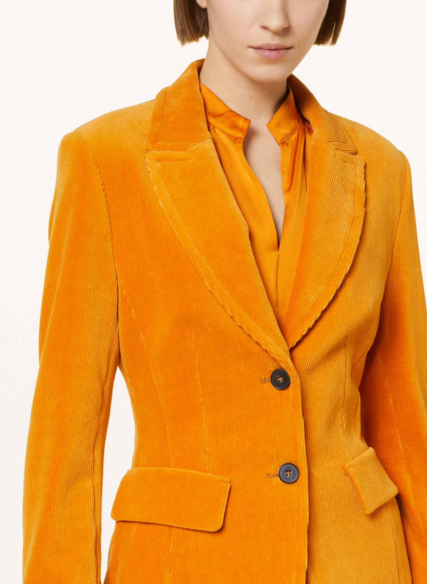 MARC CAIN Cordblazer: 446 deep pumpkin