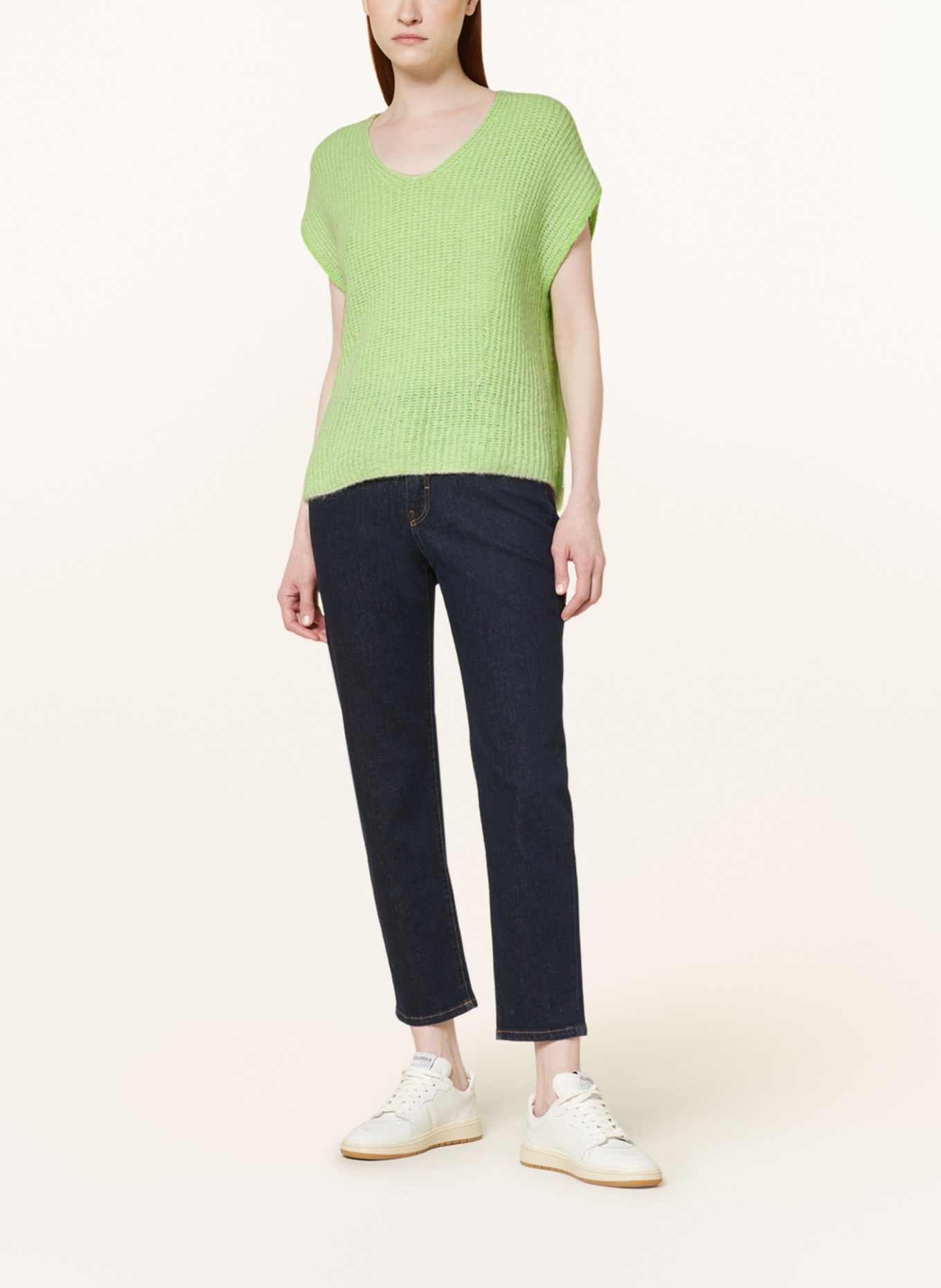 MARC CAIN Pullunder mit Alpaka: 548 bright shocking green