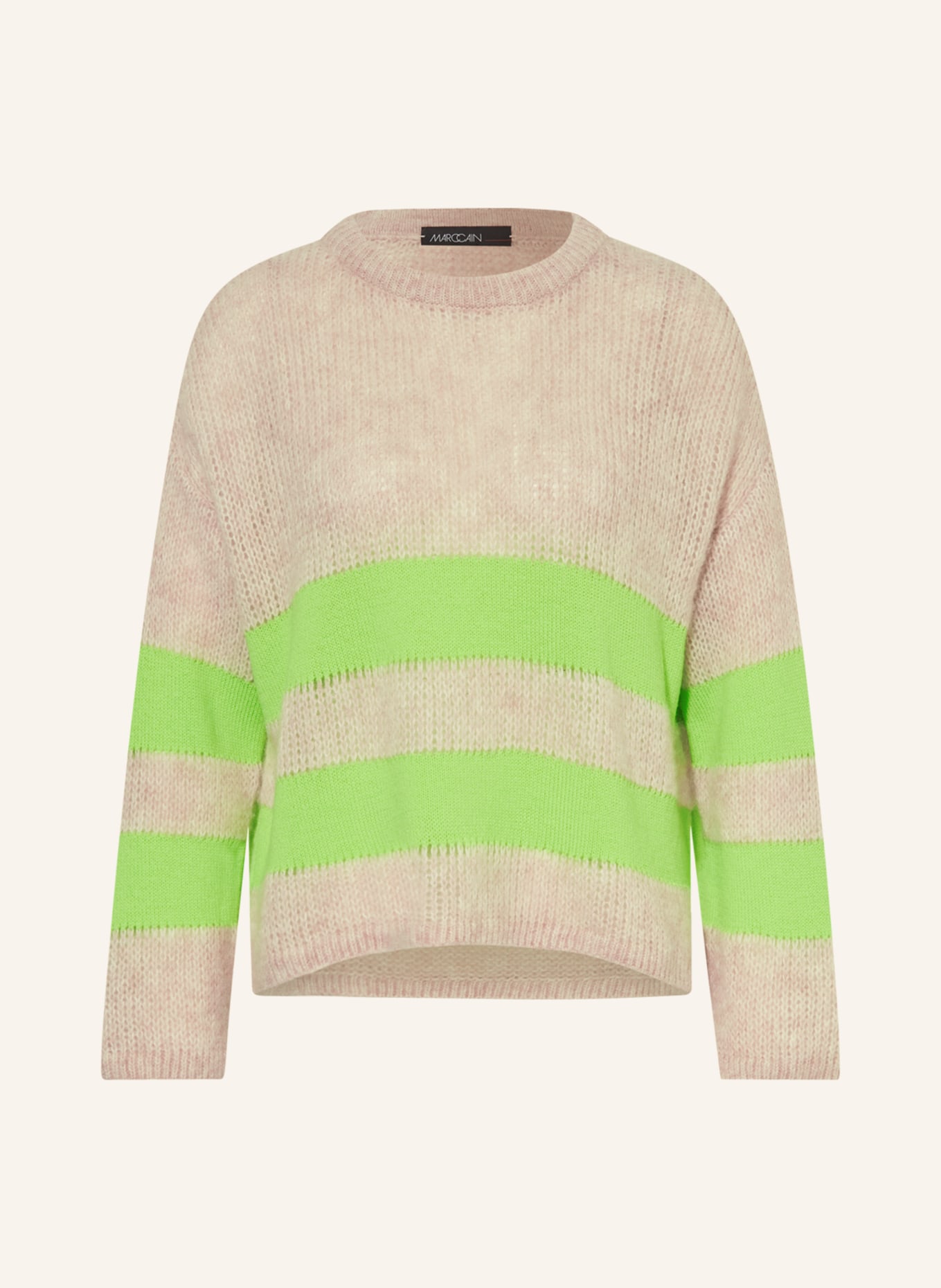 MARC CAIN Sweater with alpaca, Color: 548 bright shocking green (Image 1)