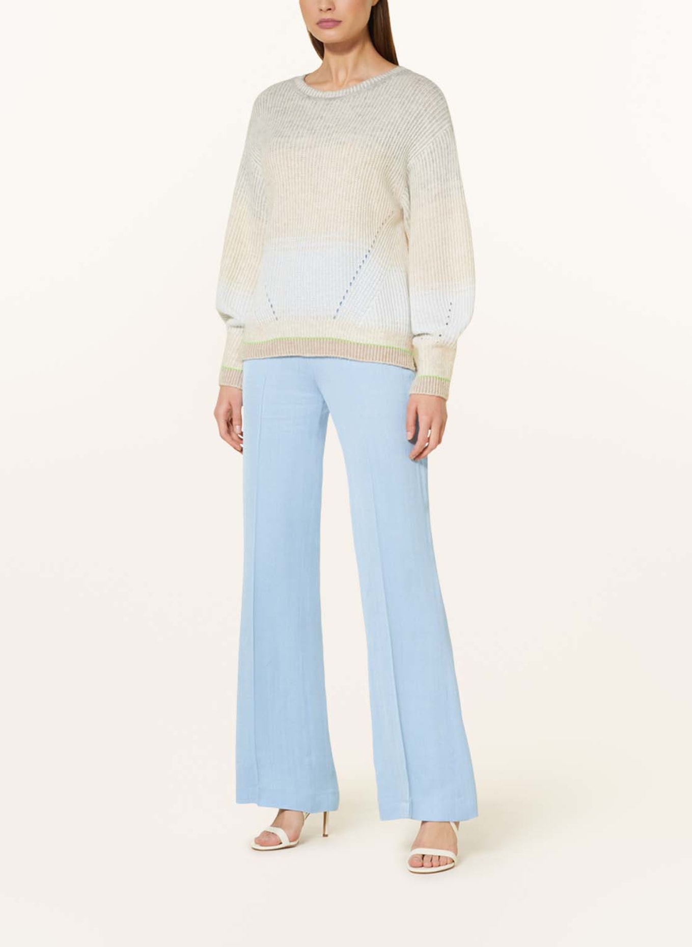 MARC CAIN Sweater, Color: 304 soft powder blue (Image 2)