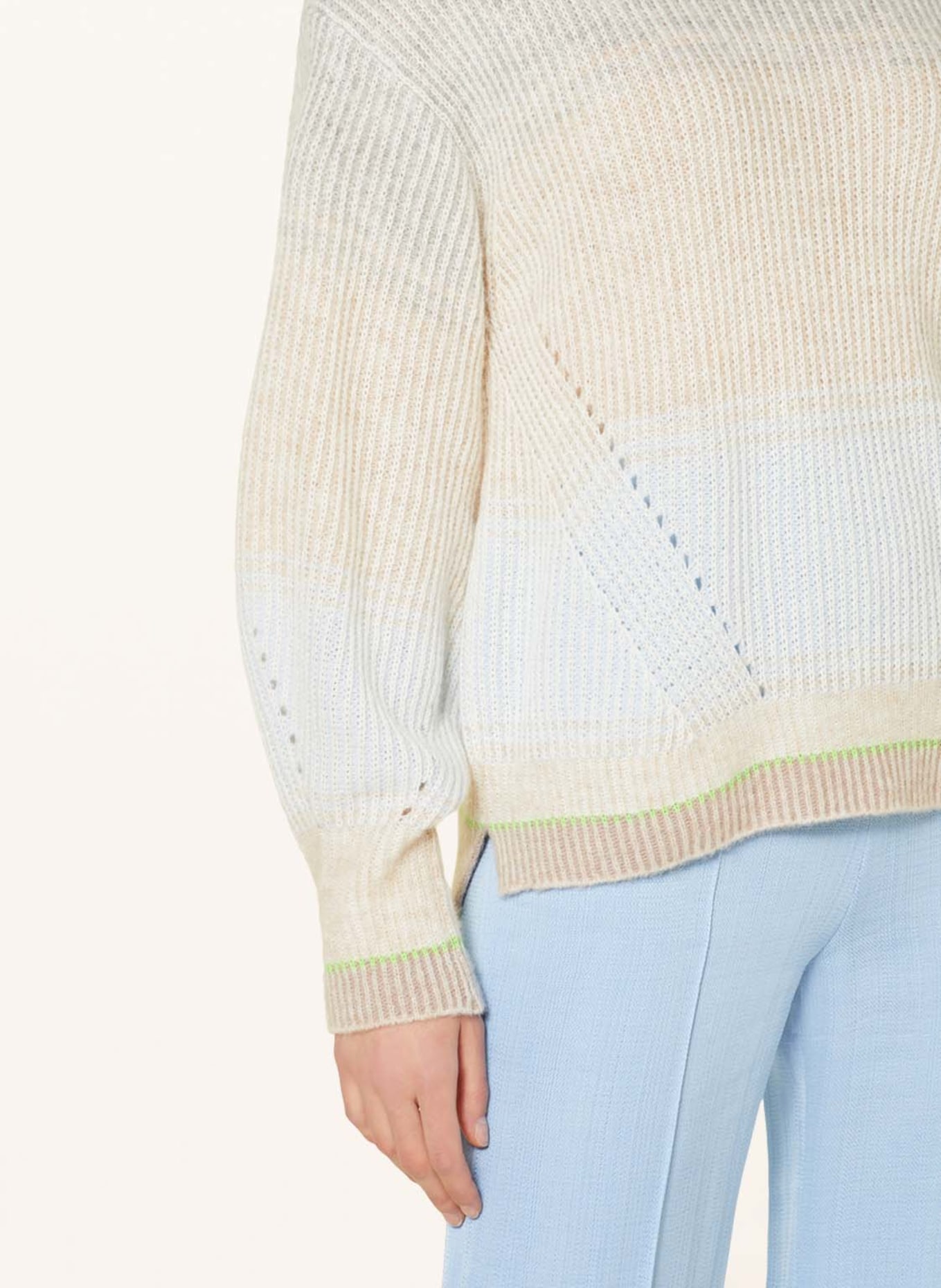 MARC CAIN Sweater, Color: 304 soft powder blue (Image 4)