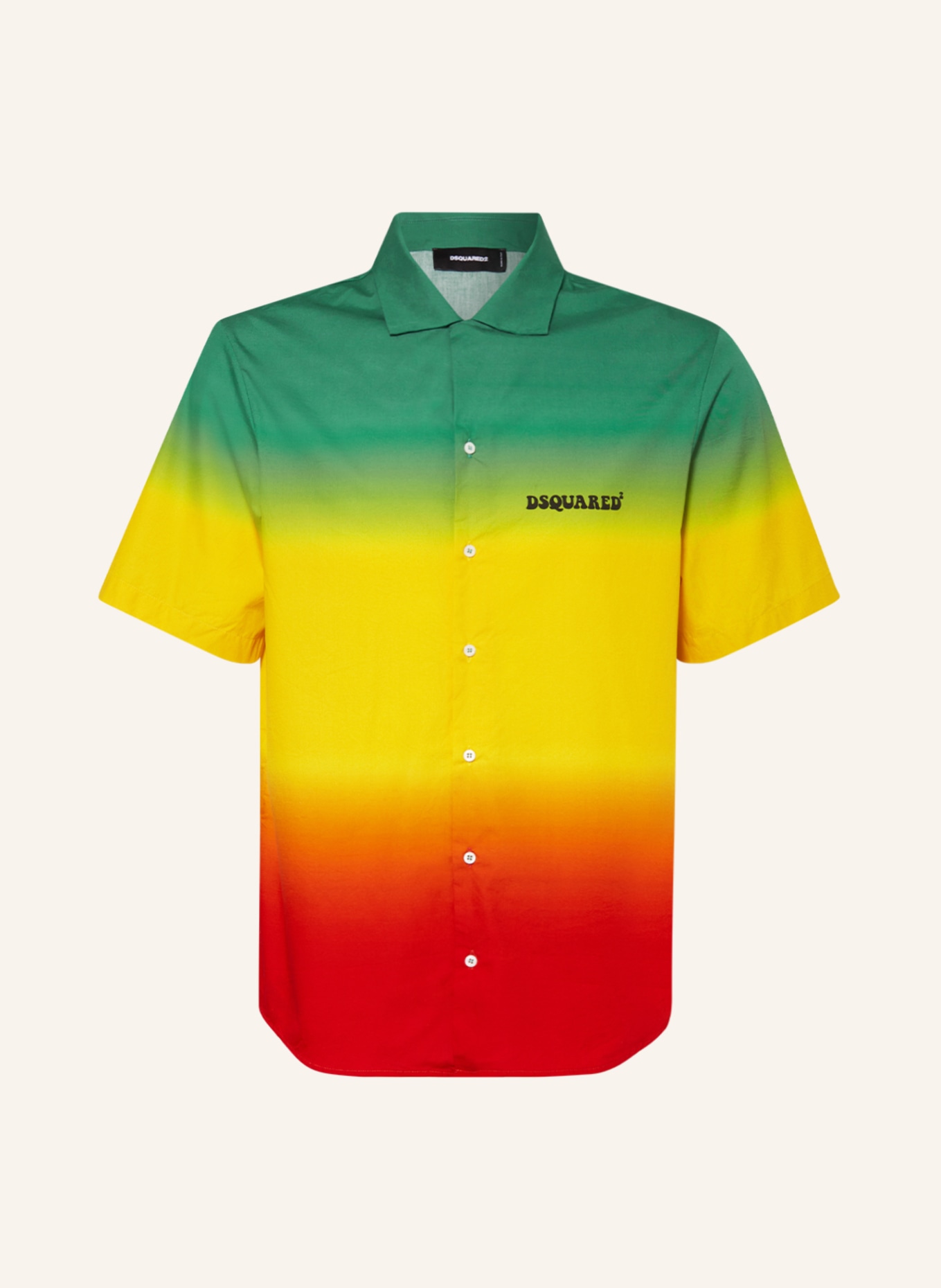 DSQUARED2 Koszula z klapami regular fit, Kolor: ZIELONY/ ŻÓŁTY/ CZERWONY (Obrazek 1)