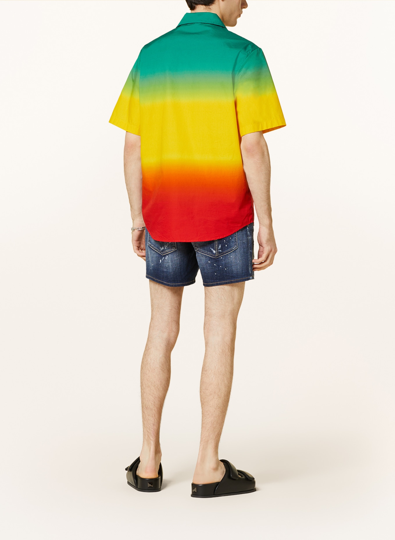 DSQUARED2 Resort shirt regular fit, Color: GREEN/ YELLOW/ RED (Image 3)
