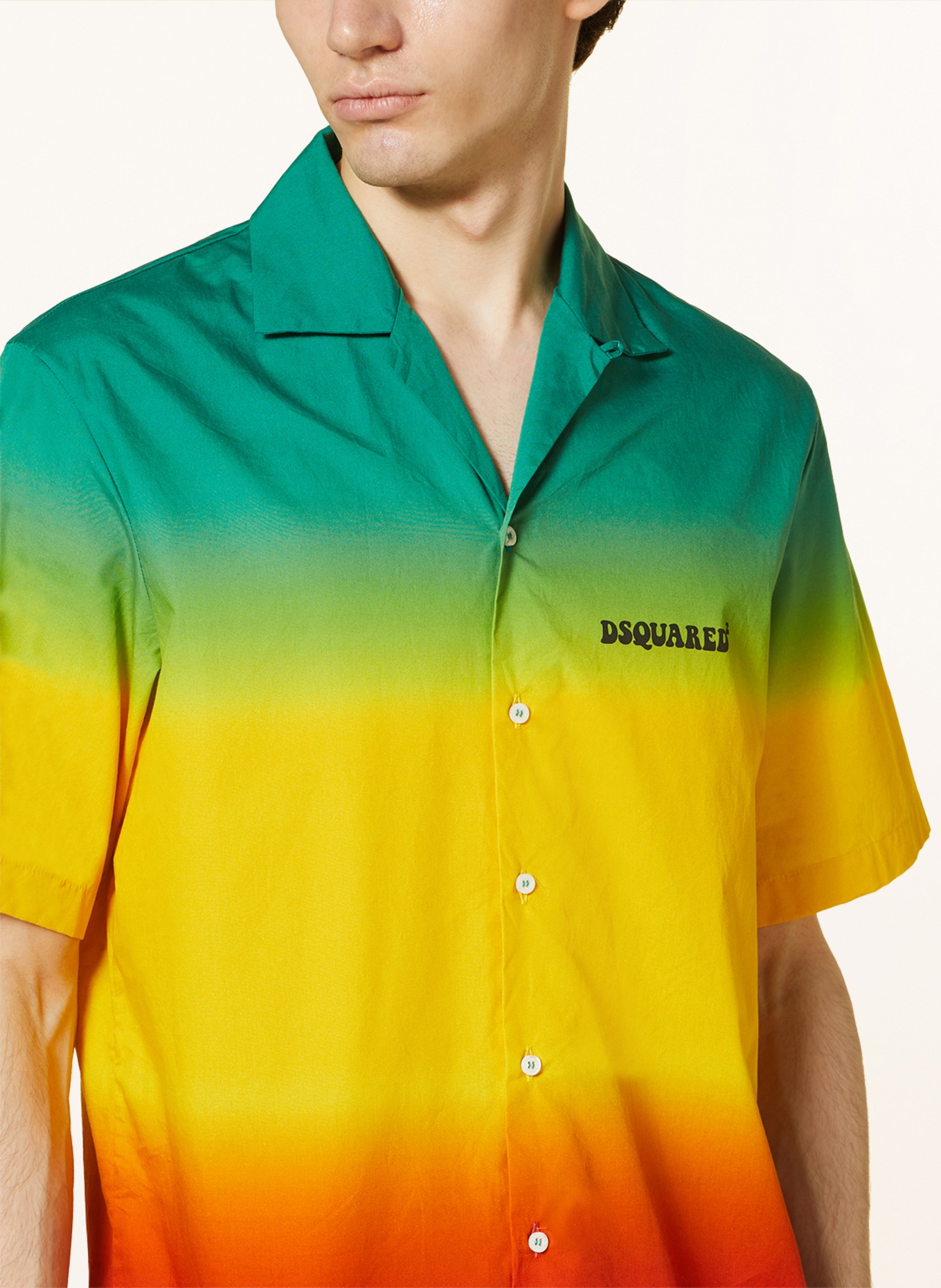 DSQUARED2 Resort shirt regular fit, Color: GREEN/ YELLOW/ RED (Image 4)