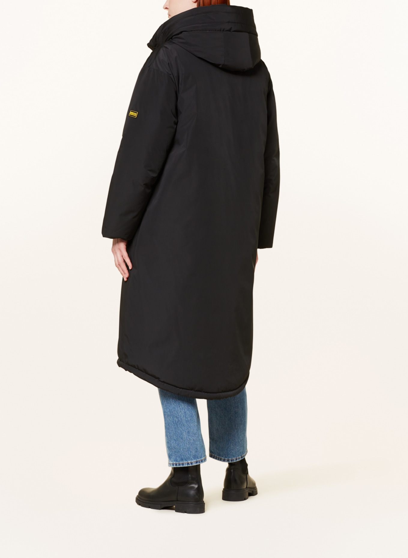 BARBOUR INTERNATIONAL Płaszcz pikowany MONTREAL model dwustronny, Kolor: CZARNY (Obrazek 4)