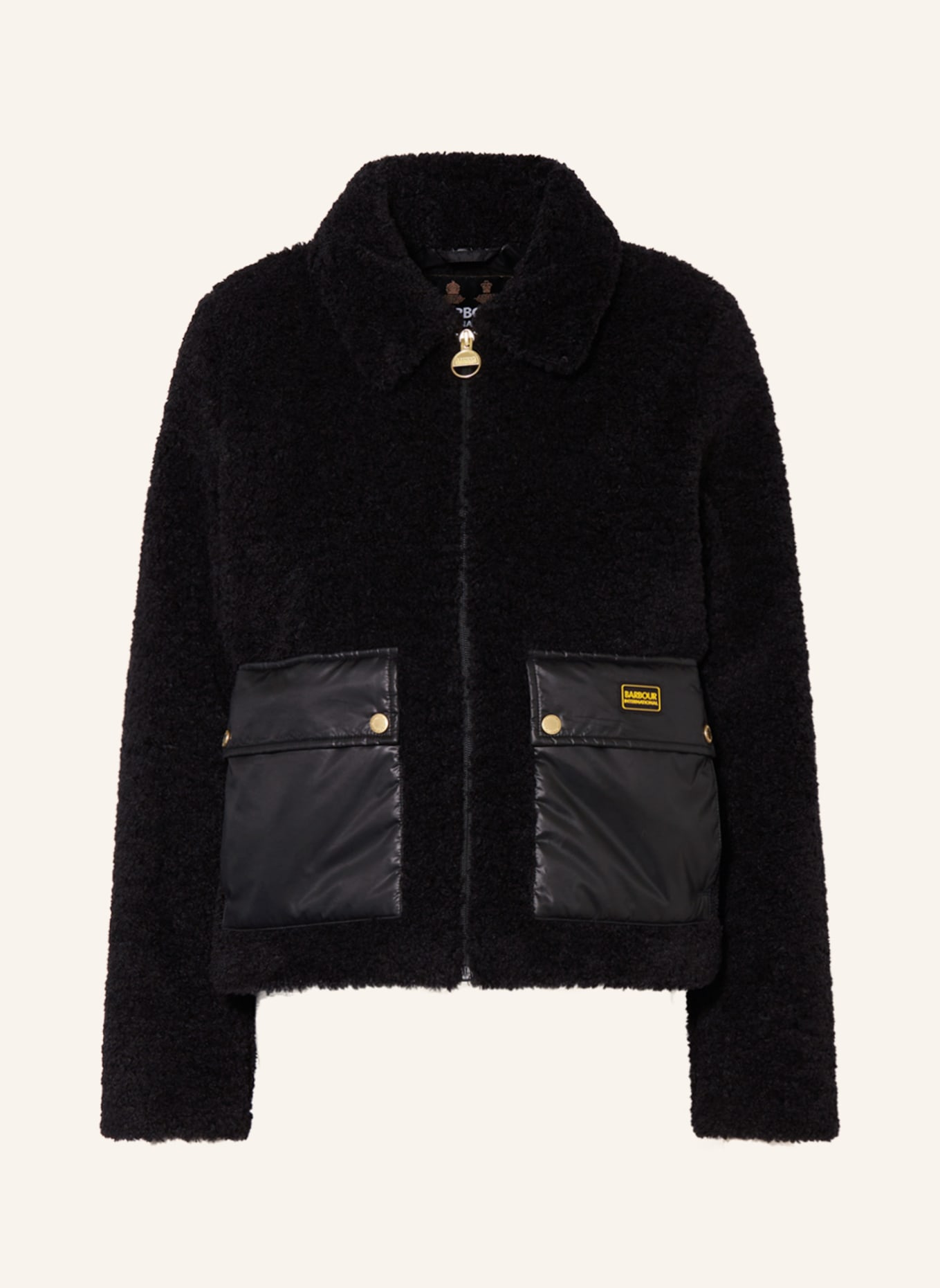 BARBOUR INTERNATIONAL Teddy jacket MORINI, Color: BLACK (Image 1)