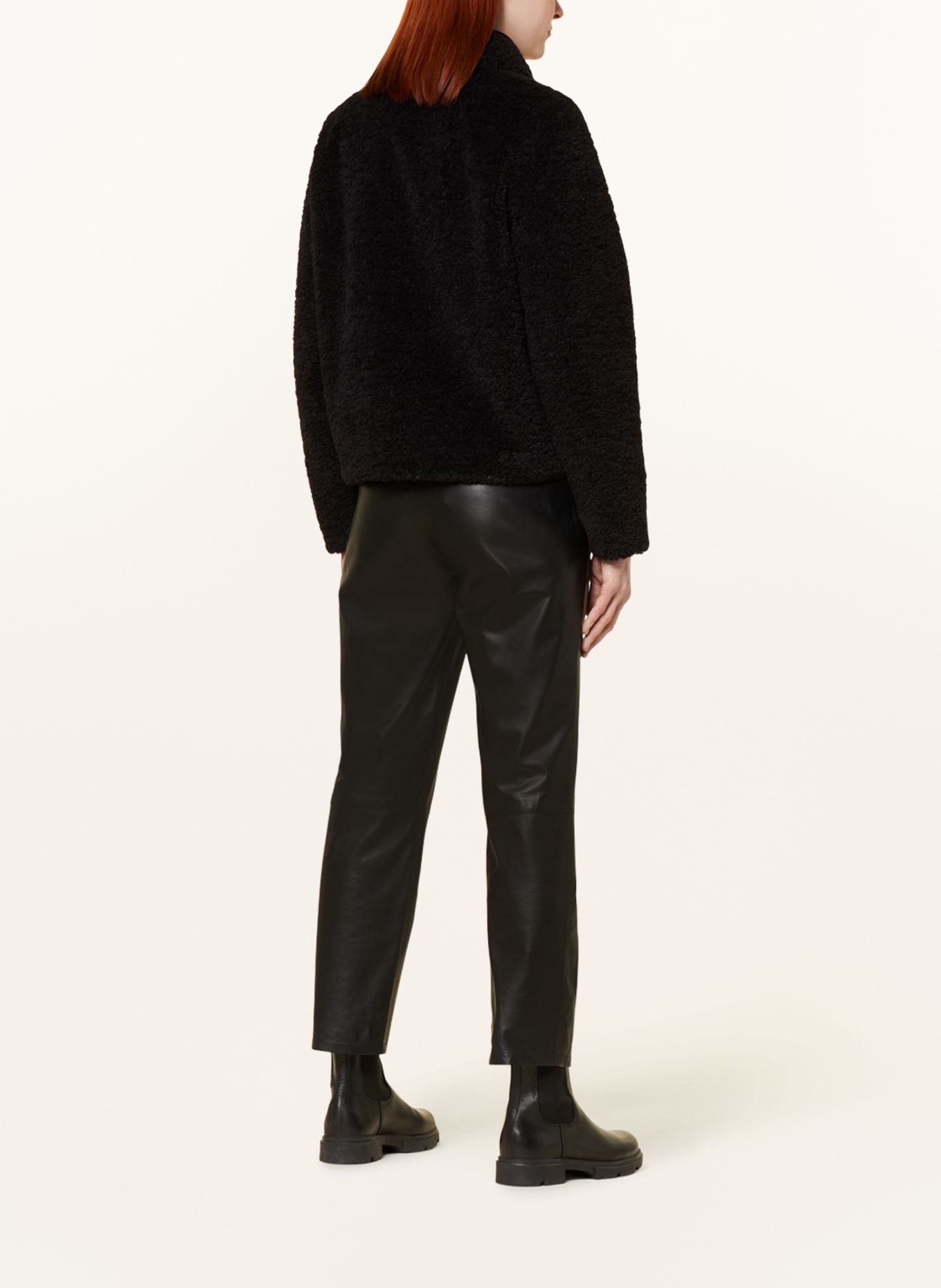 BARBOUR INTERNATIONAL Teddy jacket MORINI, Color: BLACK (Image 3)
