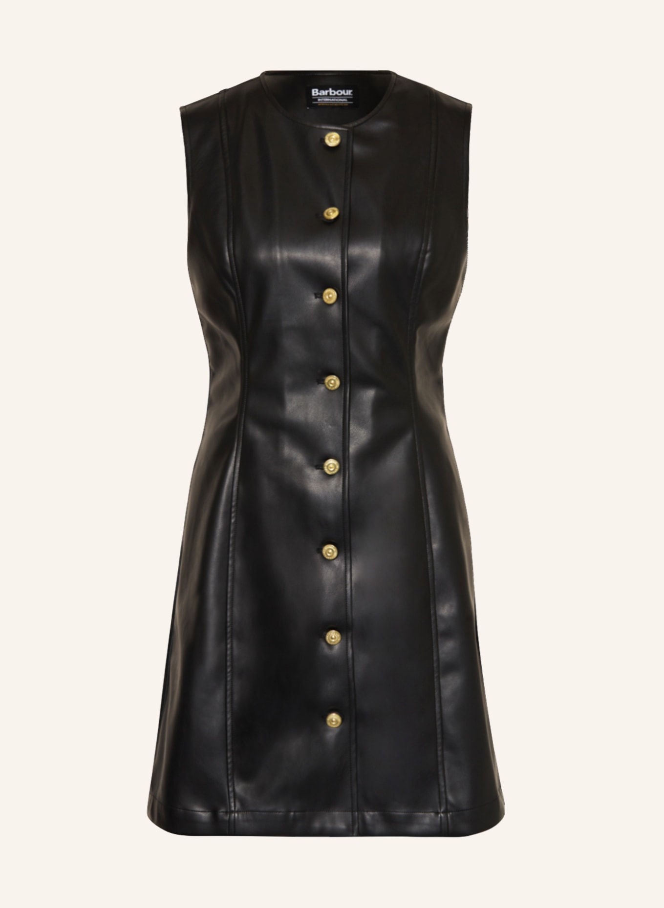 BARBOUR INTERNATIONAL Dress MORINI in leather look, Color: BLACK (Image 1)