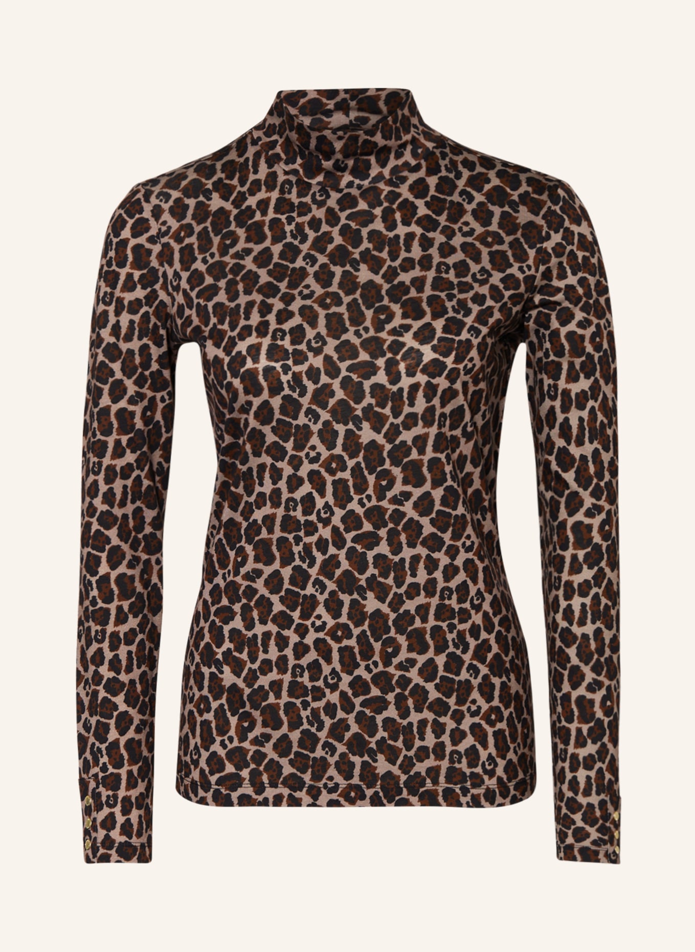 BARBOUR INTERNATIONAL Long sleeve shirt APRILA in beige black brown