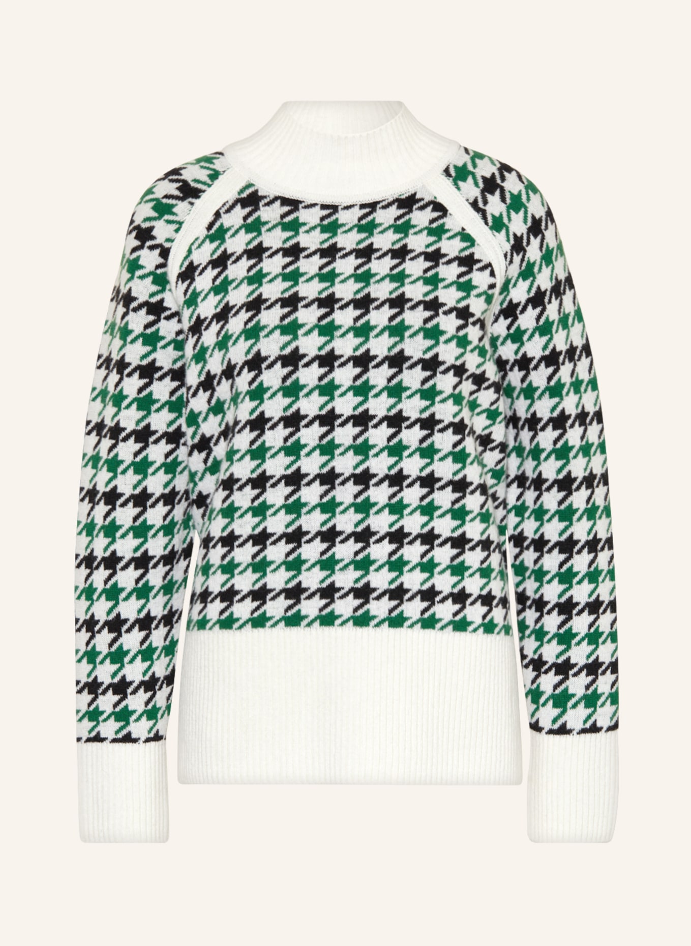 Barbour Sweater ROXANE, Color: CREAM/ GREEN/ BLACK (Image 1)