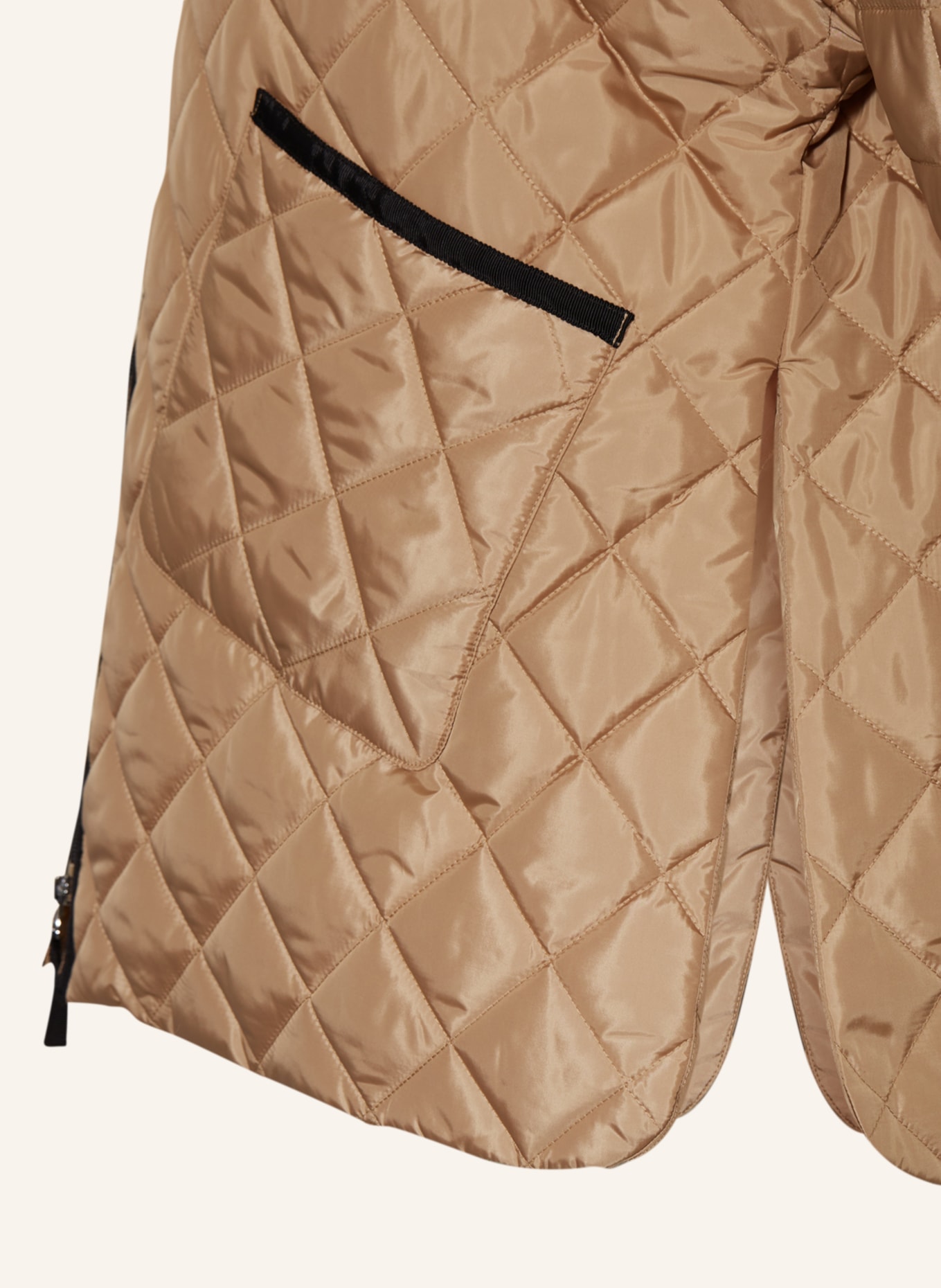 MARINA RINALDI PERSONA Quilted jacket PACOSBIS, Color: LIGHT BROWN (Image 3)