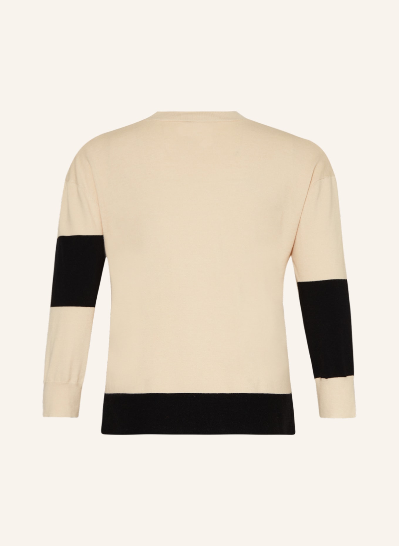 MARINA RINALDI PERSONA Sweater ARAGOSTA, Color: LIGHT BROWN/ BLACK (Image 2)